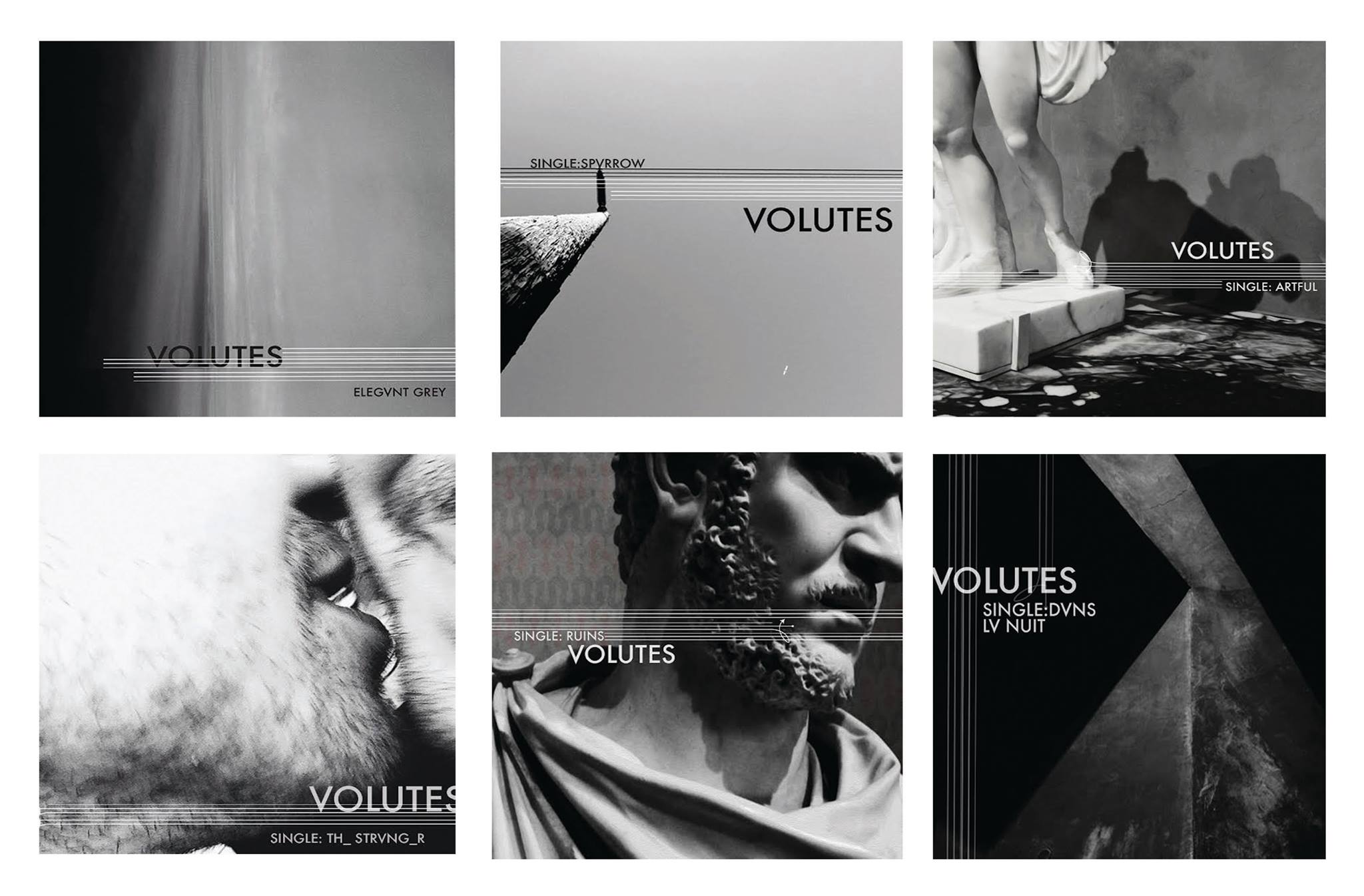 Singles' cover art for "Elegant Grey." Design by Christina Dennaoui. Photography by Maury Postal.