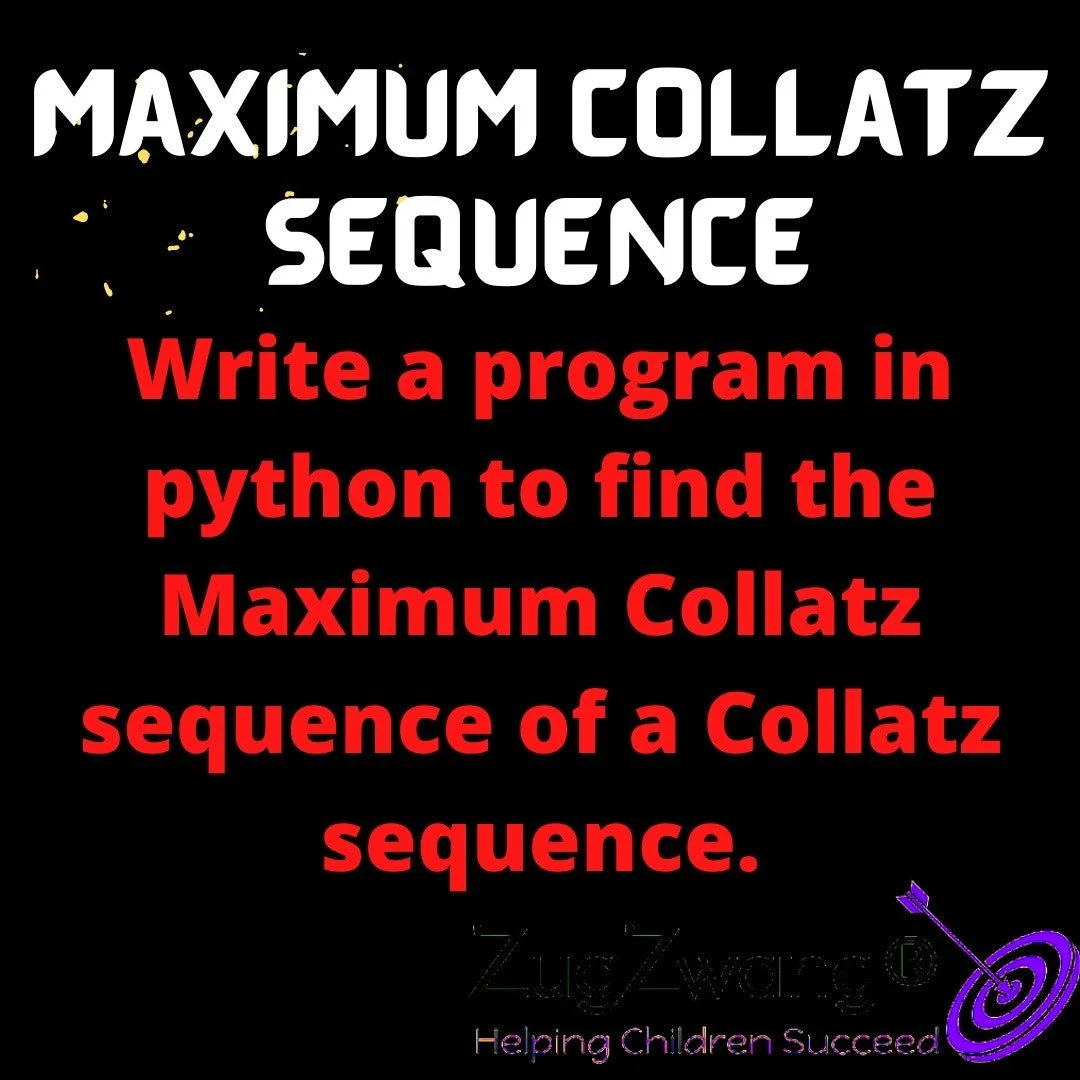 Python Collatz Sequence : The 3x+1 Collatz Conjecture Math Problem ...