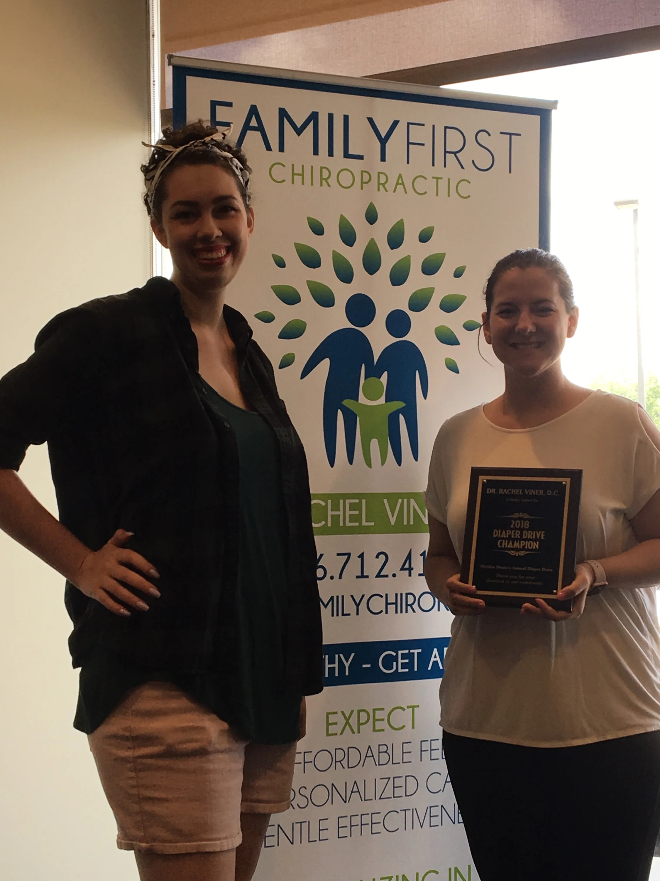 Family First Chiropractic Receives 2018 Diaper Champion Award