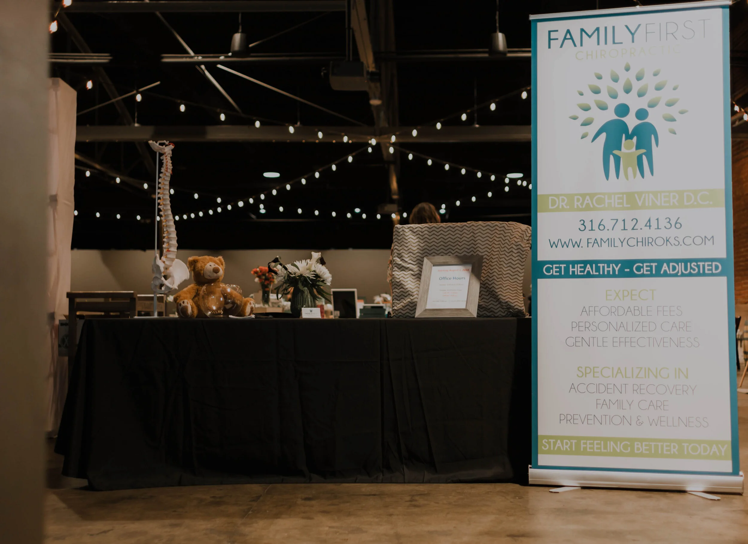 Our co-sponsor, Family First Chiropractic, provides gentle and skilled chiropractic care for the whole family. Dr. Rachel Viner specializes in prenatal and pediatric adjustments - including the Webster technique for pregnancy.