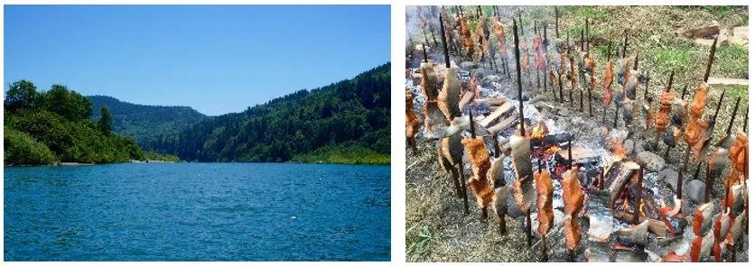 Klamath River, Salmon at a Yurok ceremony