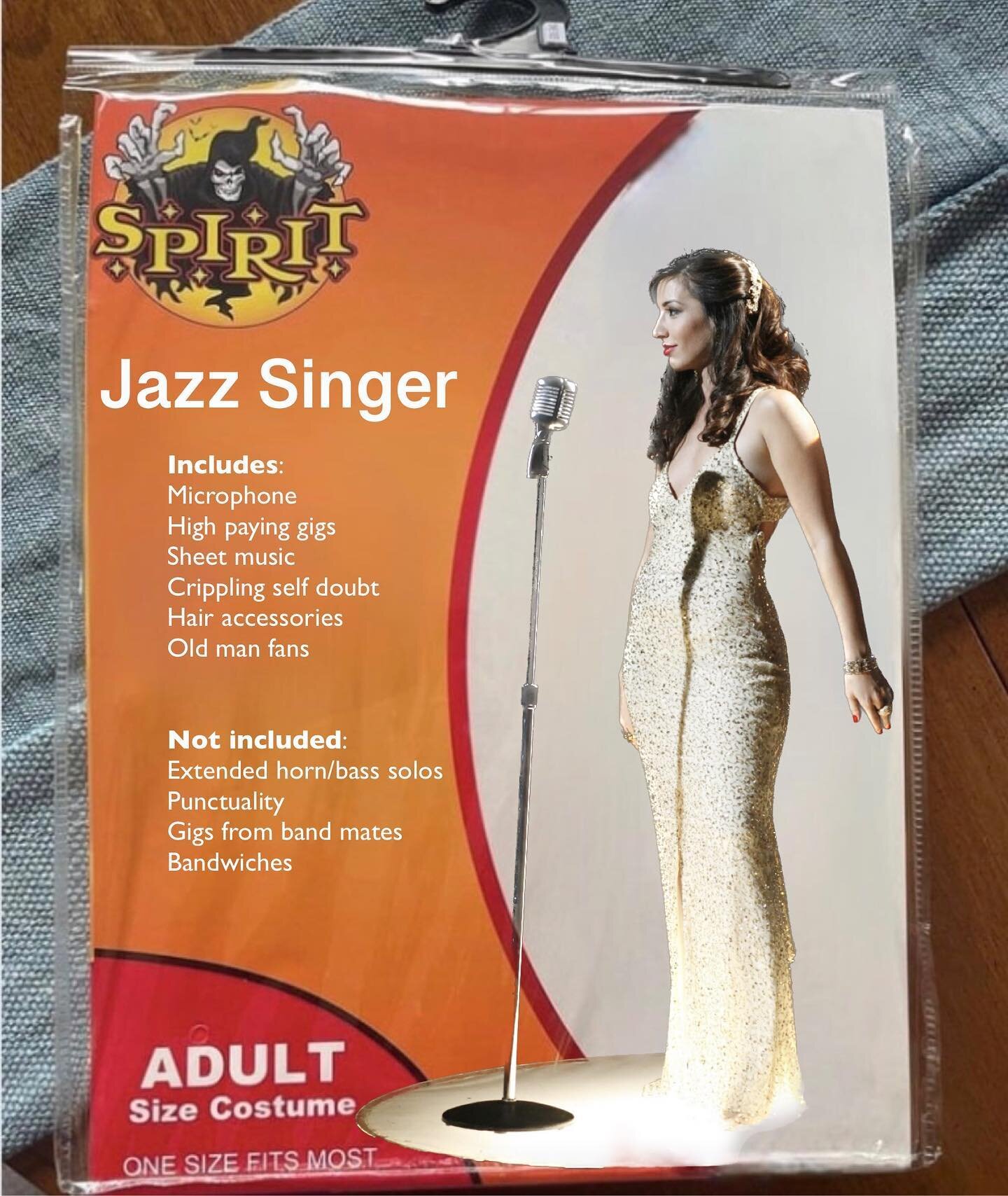 Jazz Singer Costume 🎃 IYKYK getting rid of this costume if you want it, doesn&rsquo;t fit me anymore ☠️ #jazzsinger #jazz #jazzmemes #jazzsingerproblems #spiritcostumememe #spiritcostume #spirit #halloweencostume #halloween #jazzhalloween #band #jaz