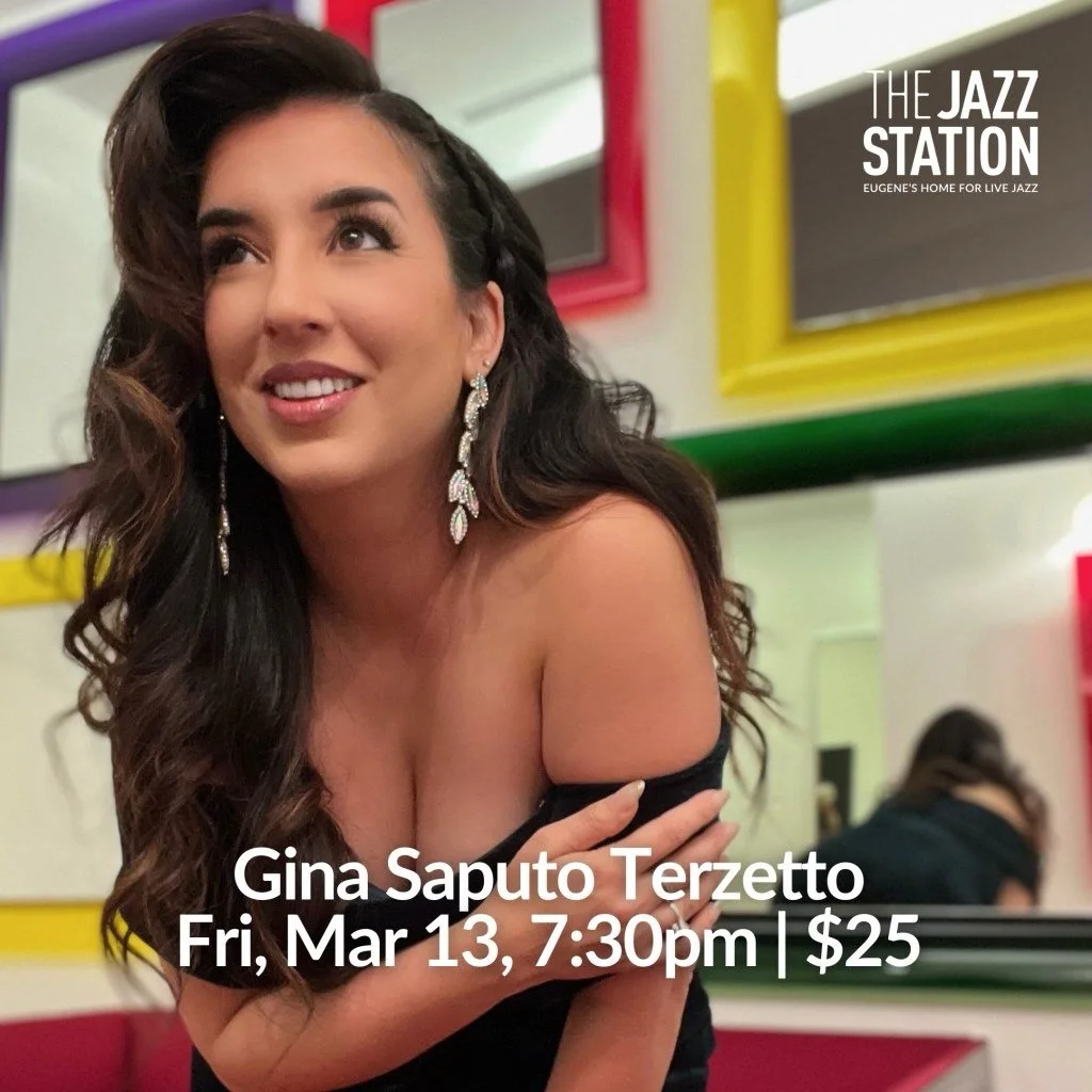This FRIDAY- I&rsquo;m very excited about this new project, Terzetto. The music is 🥹 Come listen before we take it in the studio 🩵💚💛 Gina Saputo Terzetto feat. Joe Bagg &amp; Tim Willcox

Welcome back vocalist and Springfield-native Gina Saputo f