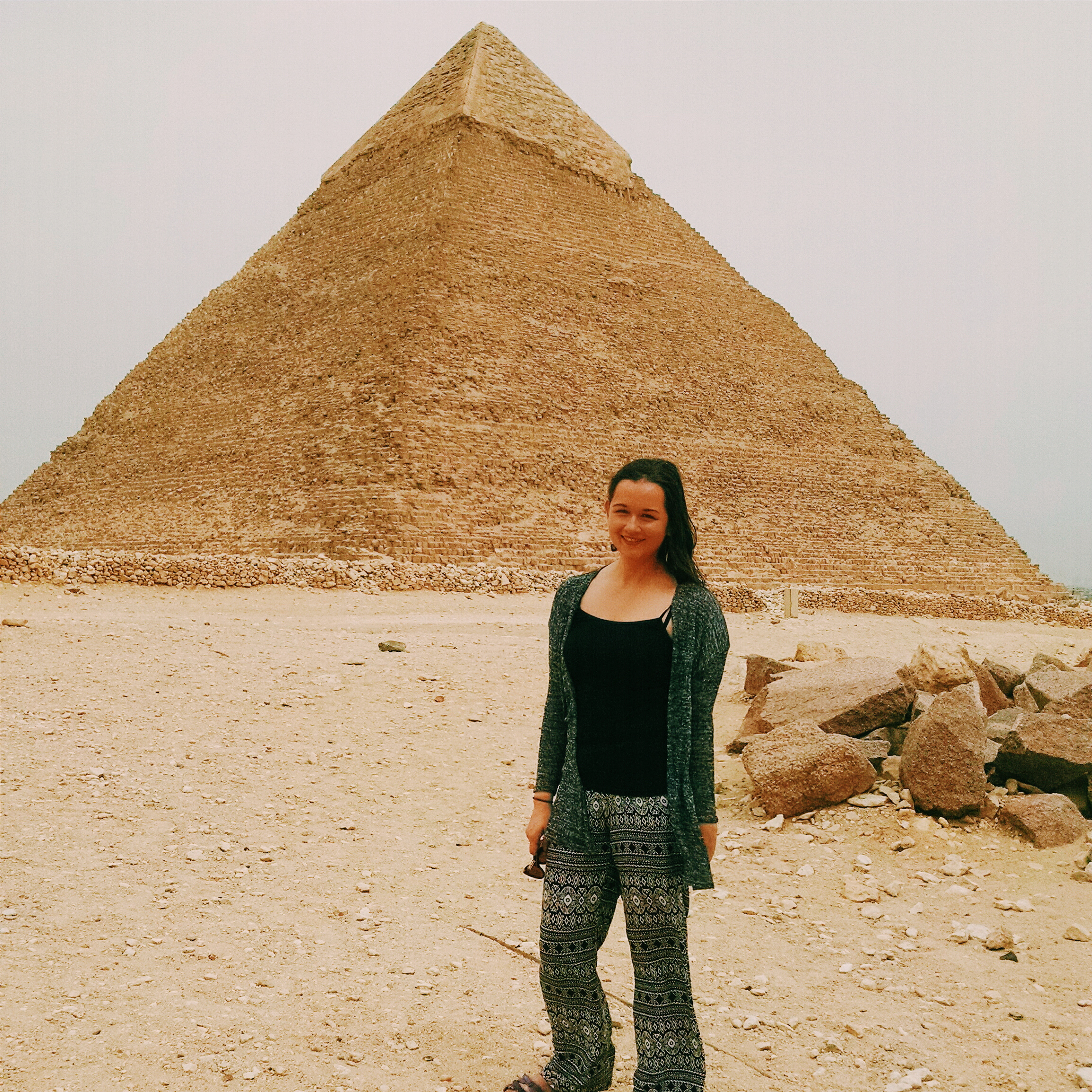 A windy day at Giza.