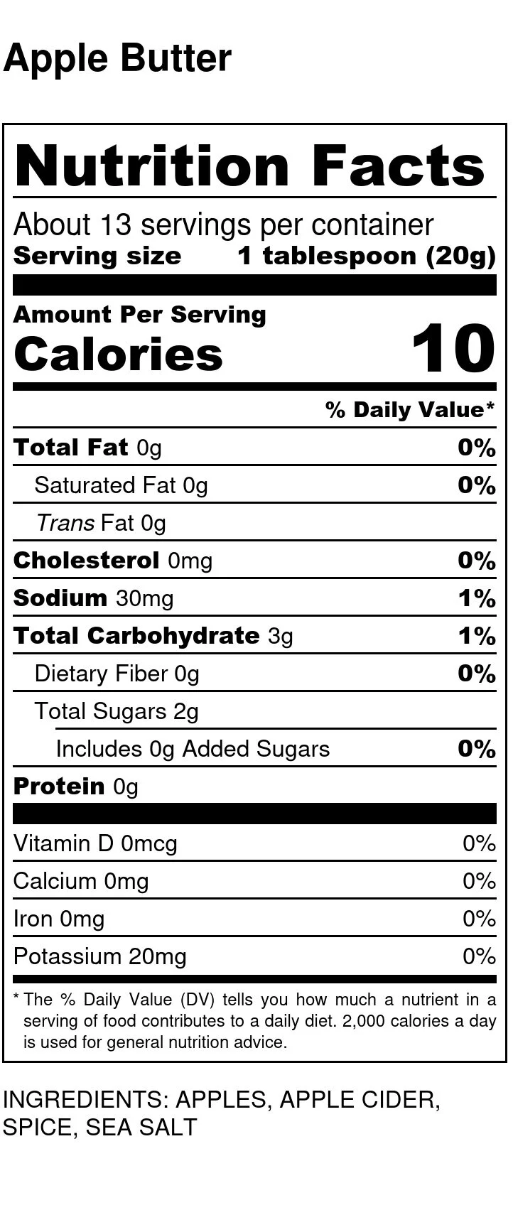 Apple Butter No Sugar Added — Cellar Door Preserves