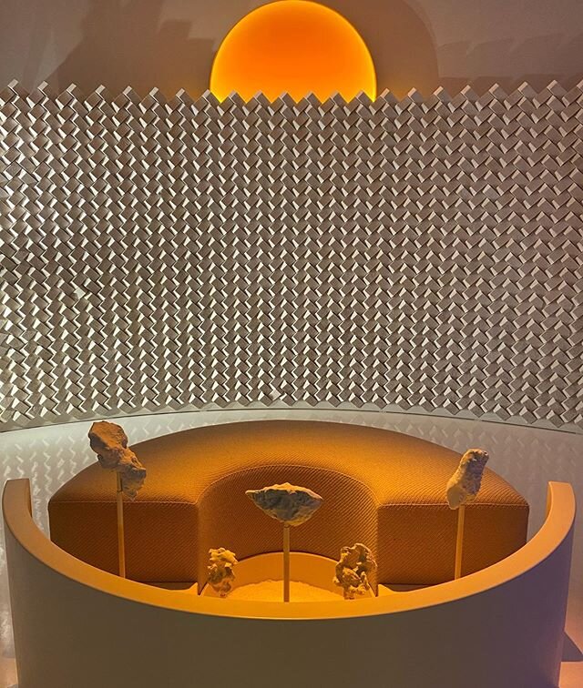 So happy to have played a small part in this exhibit. @maleuribef is one of the artists in residence 2019 displaying her amazing salt creations in this installation &lsquo;Salt Imaginaries&rsquo; at the @design_museum_london. Curved seat upholstered 