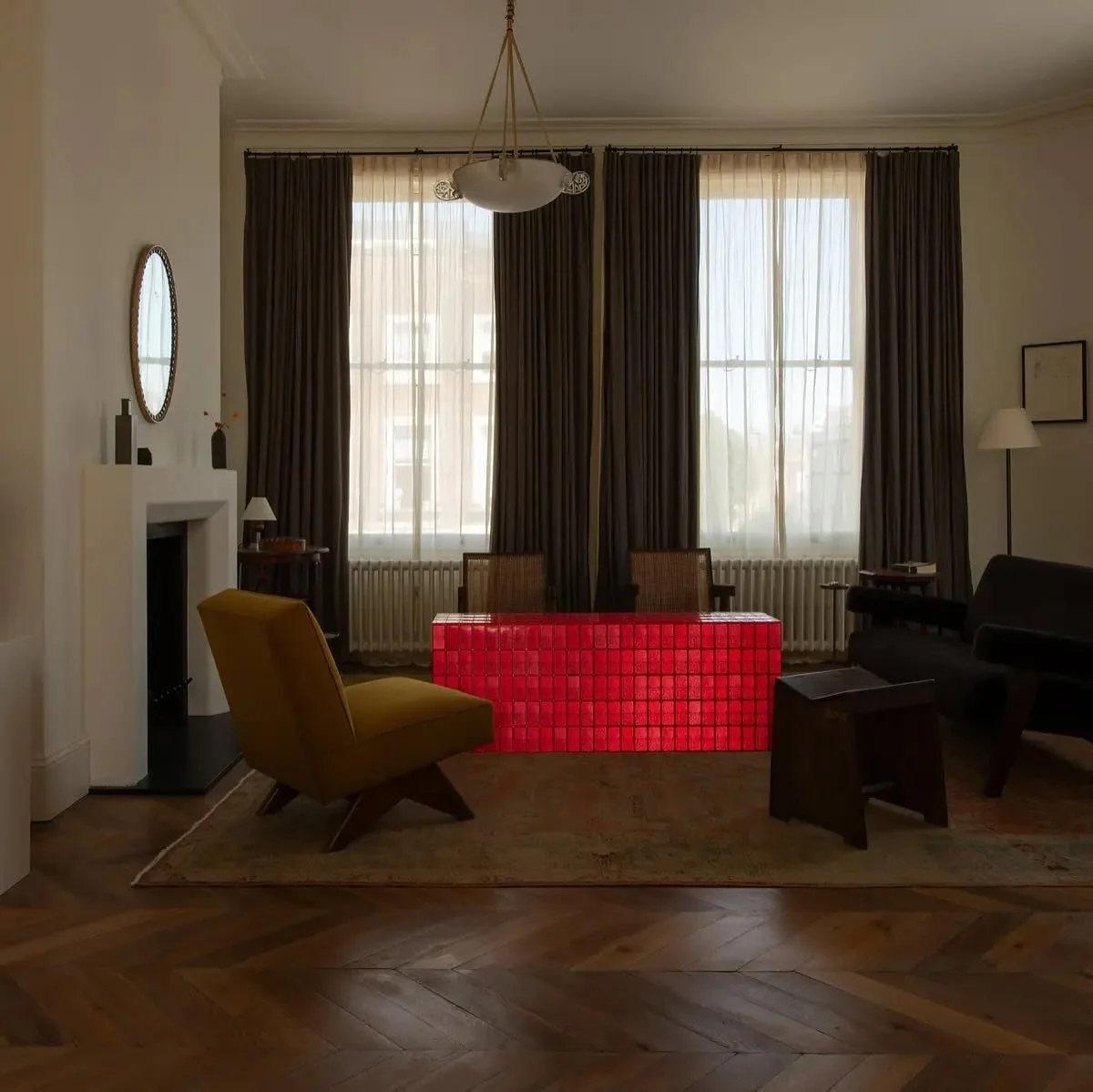 Two pieces I reupholstered were in The New York Times last week - displayed as part of Frieze week. Original Pierre Jeanneret chair and sofa for @rajan_bijlani_