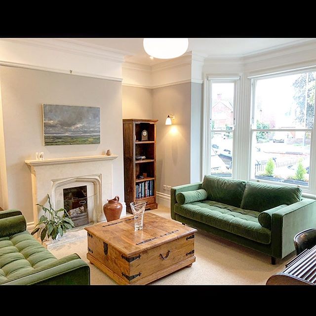 Front room lots of work in this room coving repaired woodwork repaired new electrical chases in the walls replastered to make good ceilings and coving sprayed along with walls and all woodwork sprayed to a eggshell finish little green French grey use
