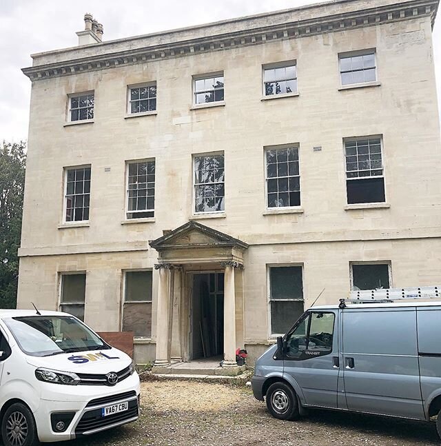 Stage one of this fabulous renovation on this glorious listed building completed being bought back to life to make a beautiful family home by Inglis family great clients #renovations #spray #spraypainting #interiordecorating #interiorstyling #interio