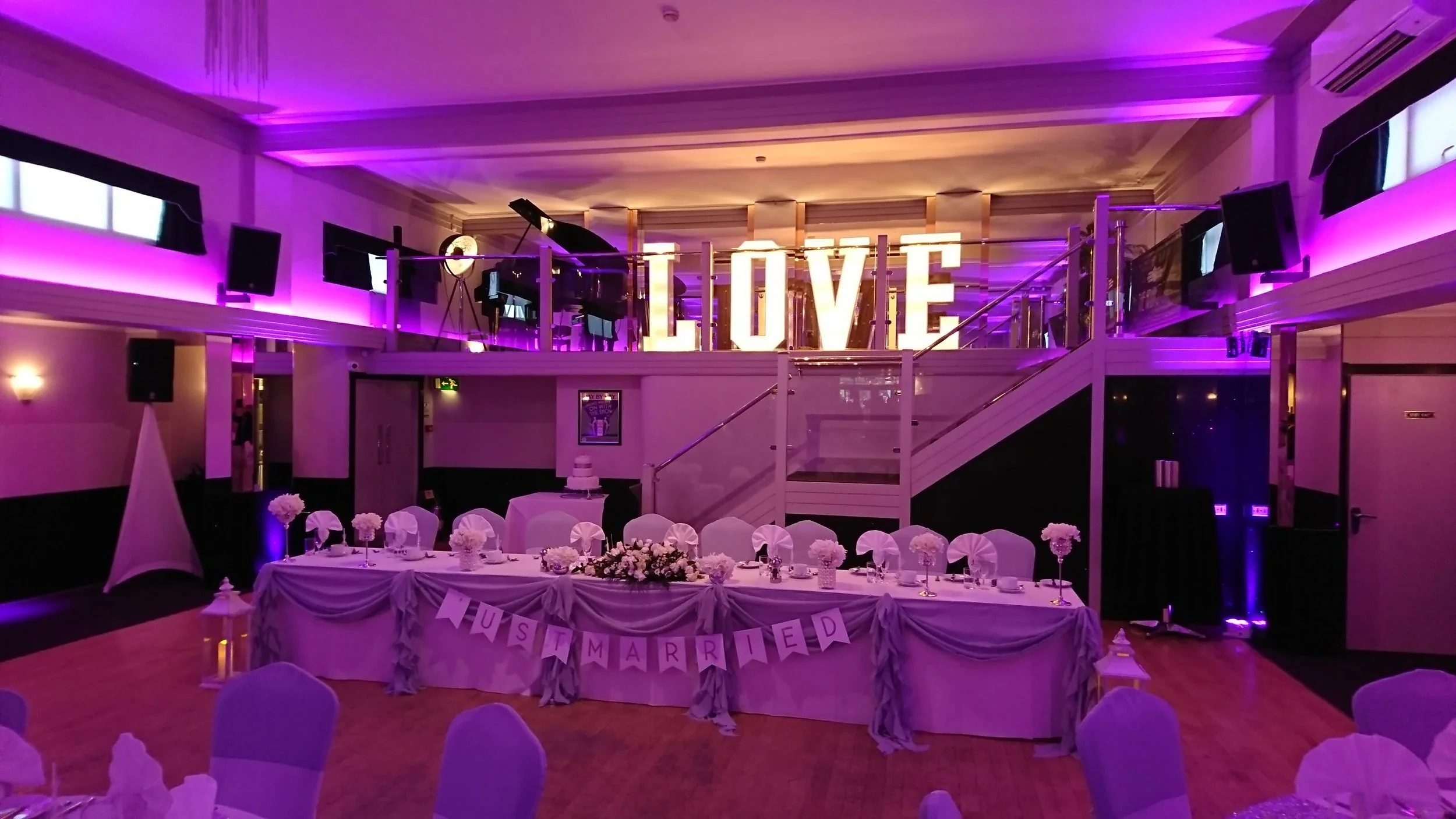 Matt and Aimee's Top Table Wedding Reception at The Arlington Ballroom Southend