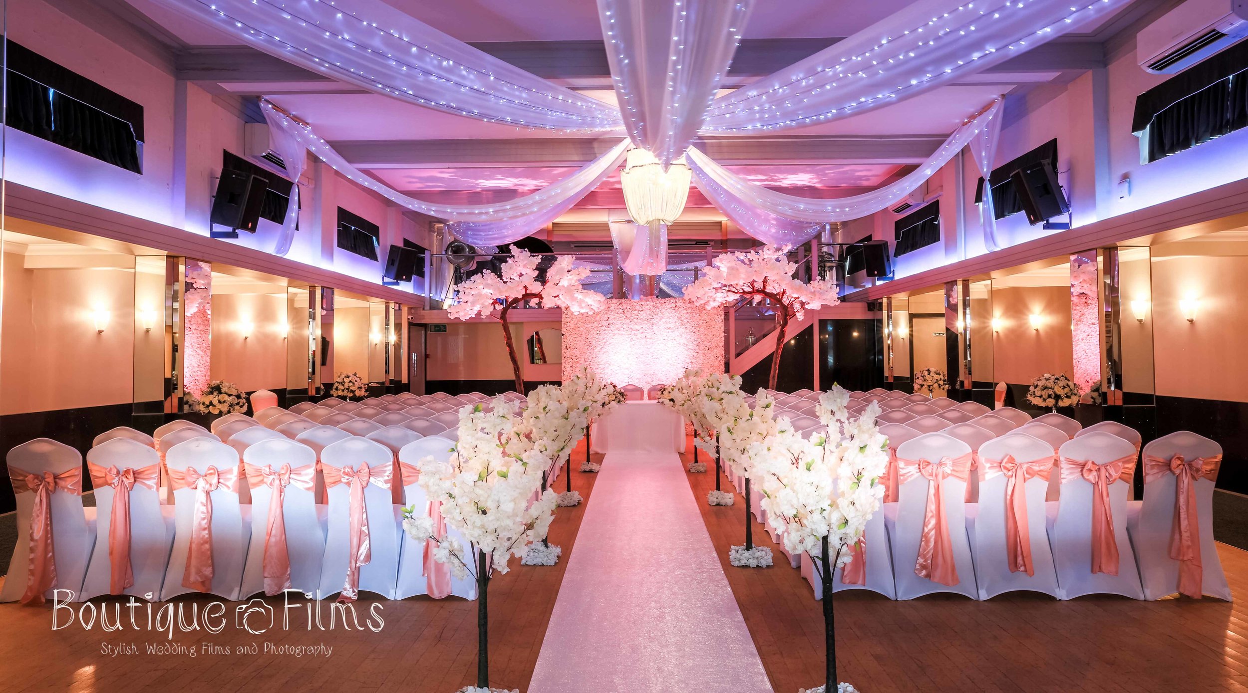 Pink Themed Wedding Ceremony at The Arlington Ballroom, Southend