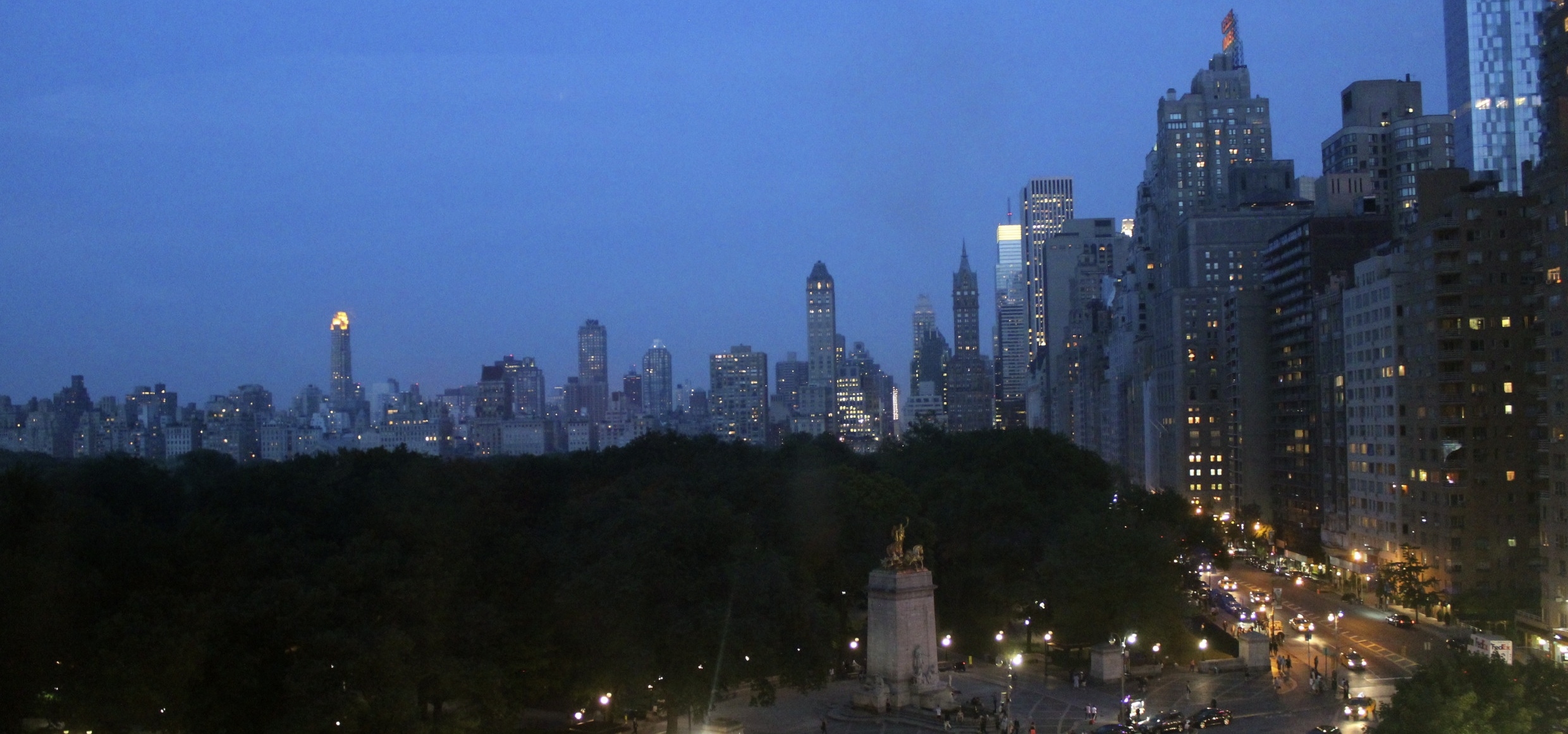 Blick aus dem Dizzy Club auf den Central Park.