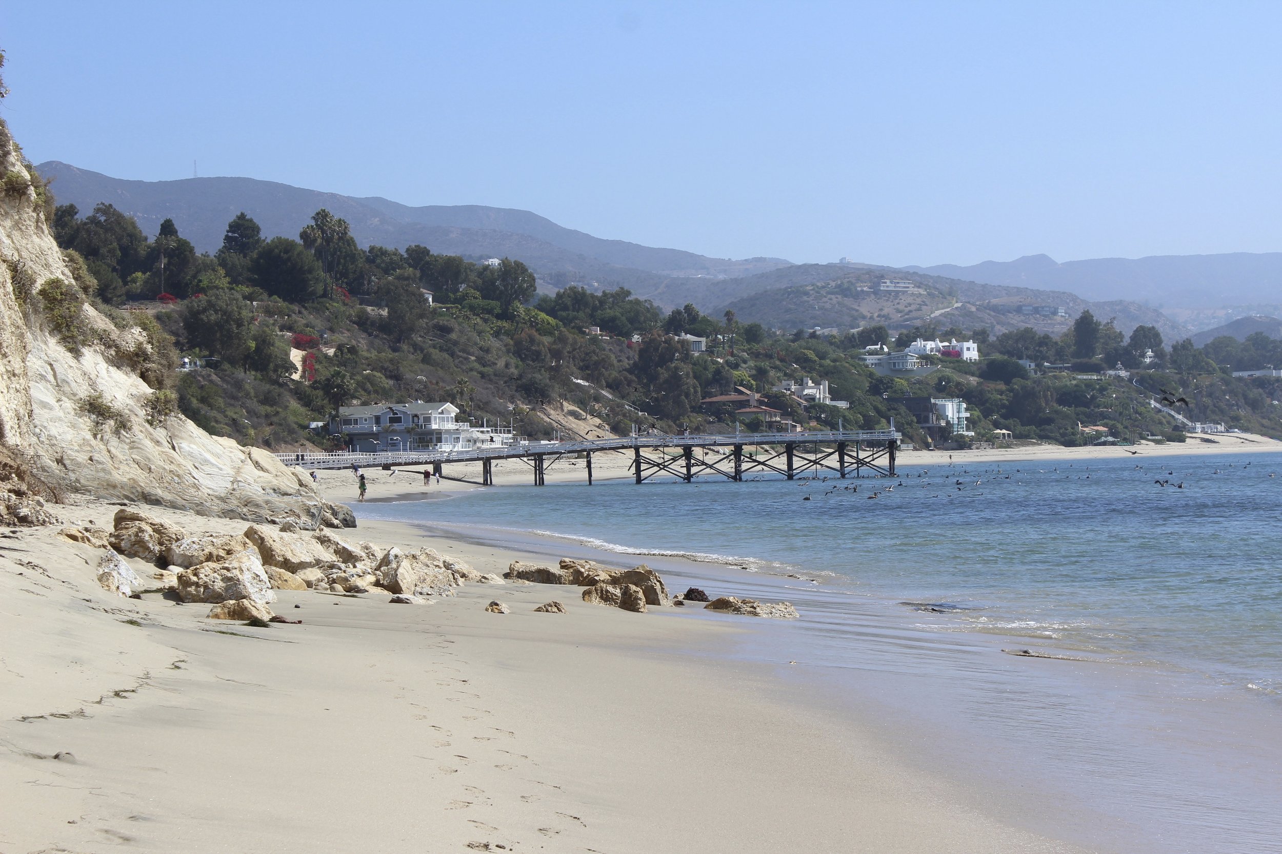Blick nach links vom Paradise Cove.