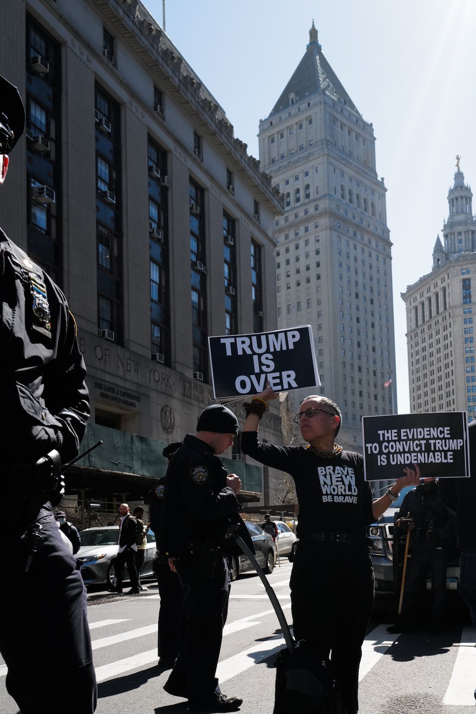 Lower Manhattan Court Anklage gegen Trump New York 