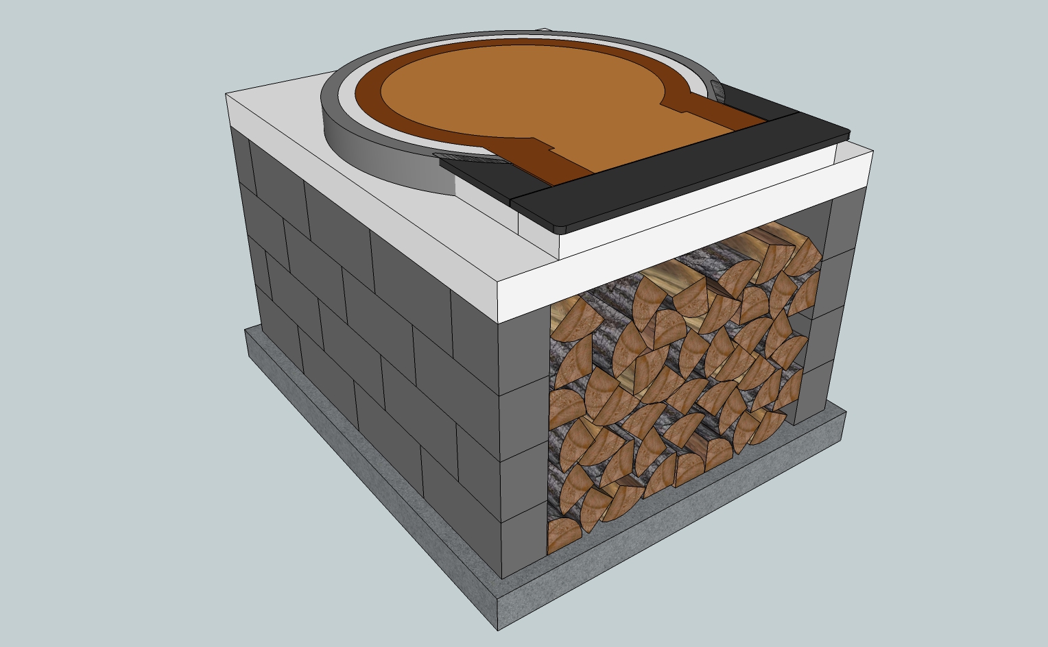 P85 Rectangular Stand Block Layout If you're planning to build our P85 on a simple rectangular brick or block stand then these are the details you need to know.