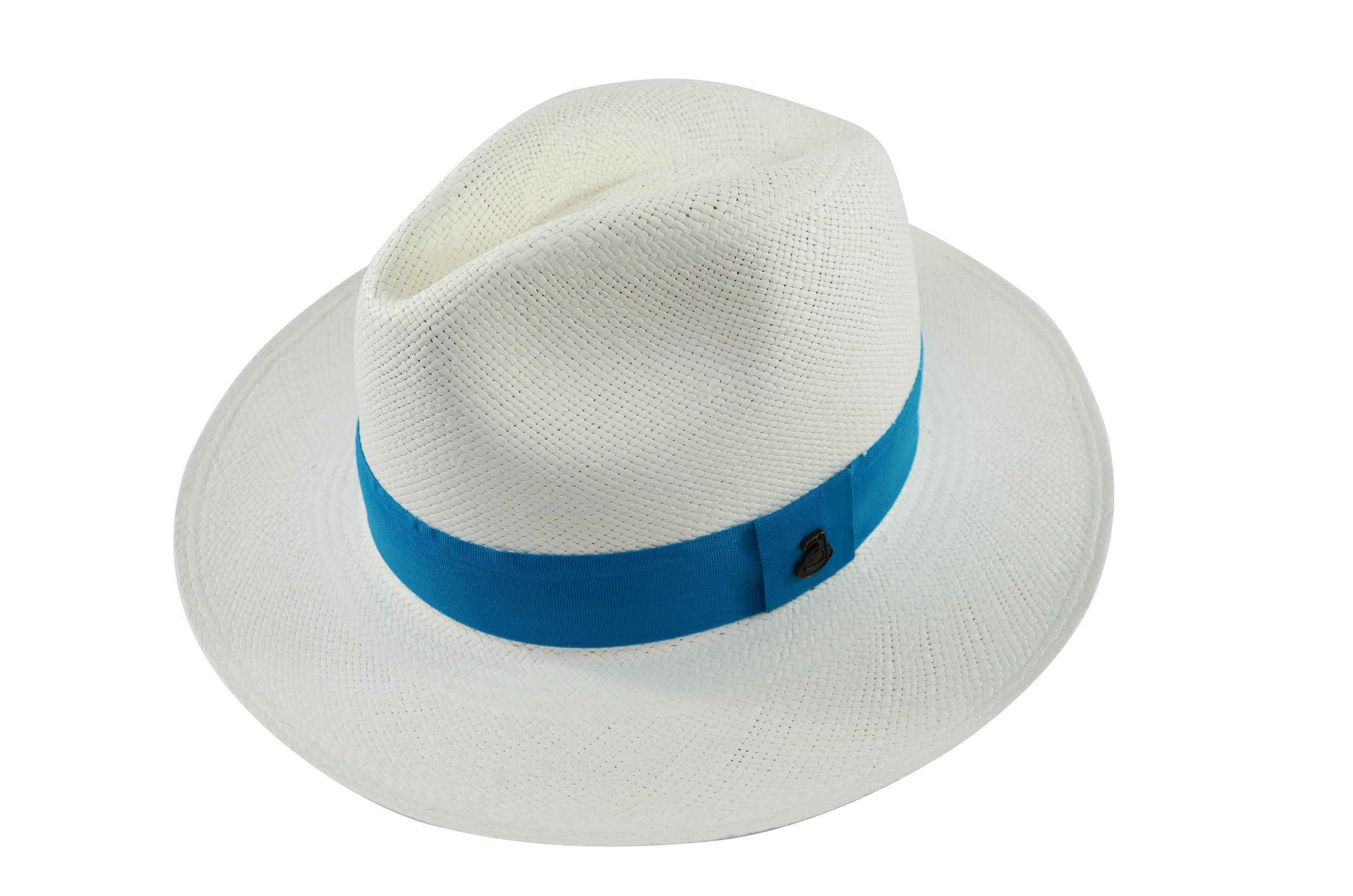 Classic LB 經典巴拿馬寬帽 白色 藍綁帶.jpg