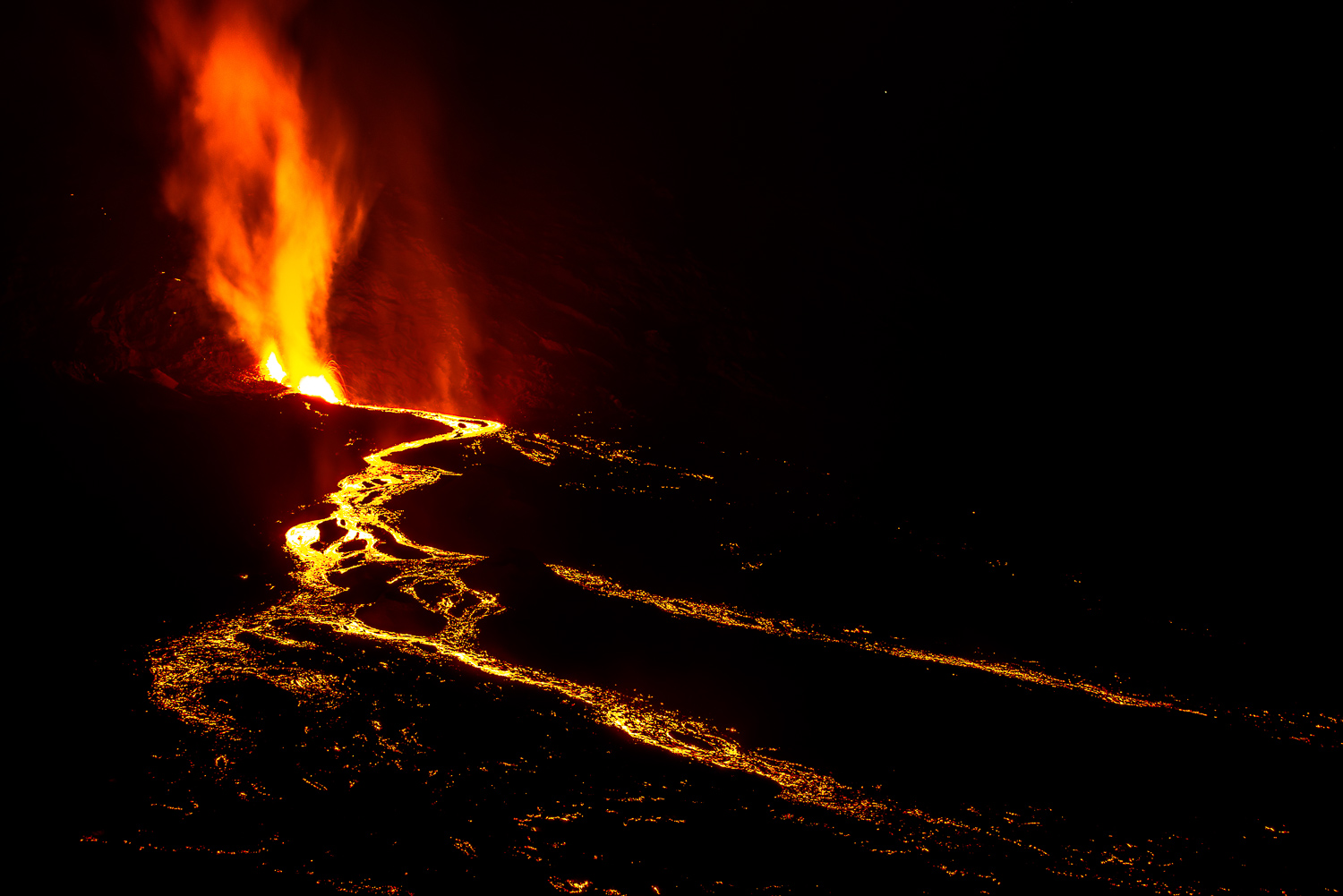 Eruption du Volcan de la Fournaise 2016