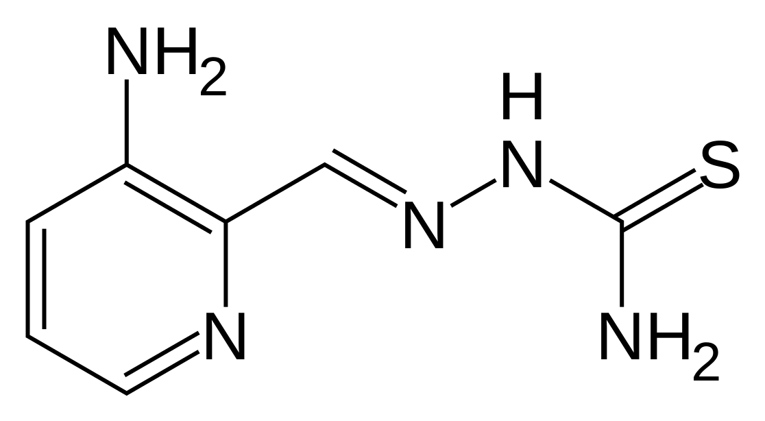 3-Aminopyridine-2-carboxaldehyde_thiosemicarbazone.svg.png