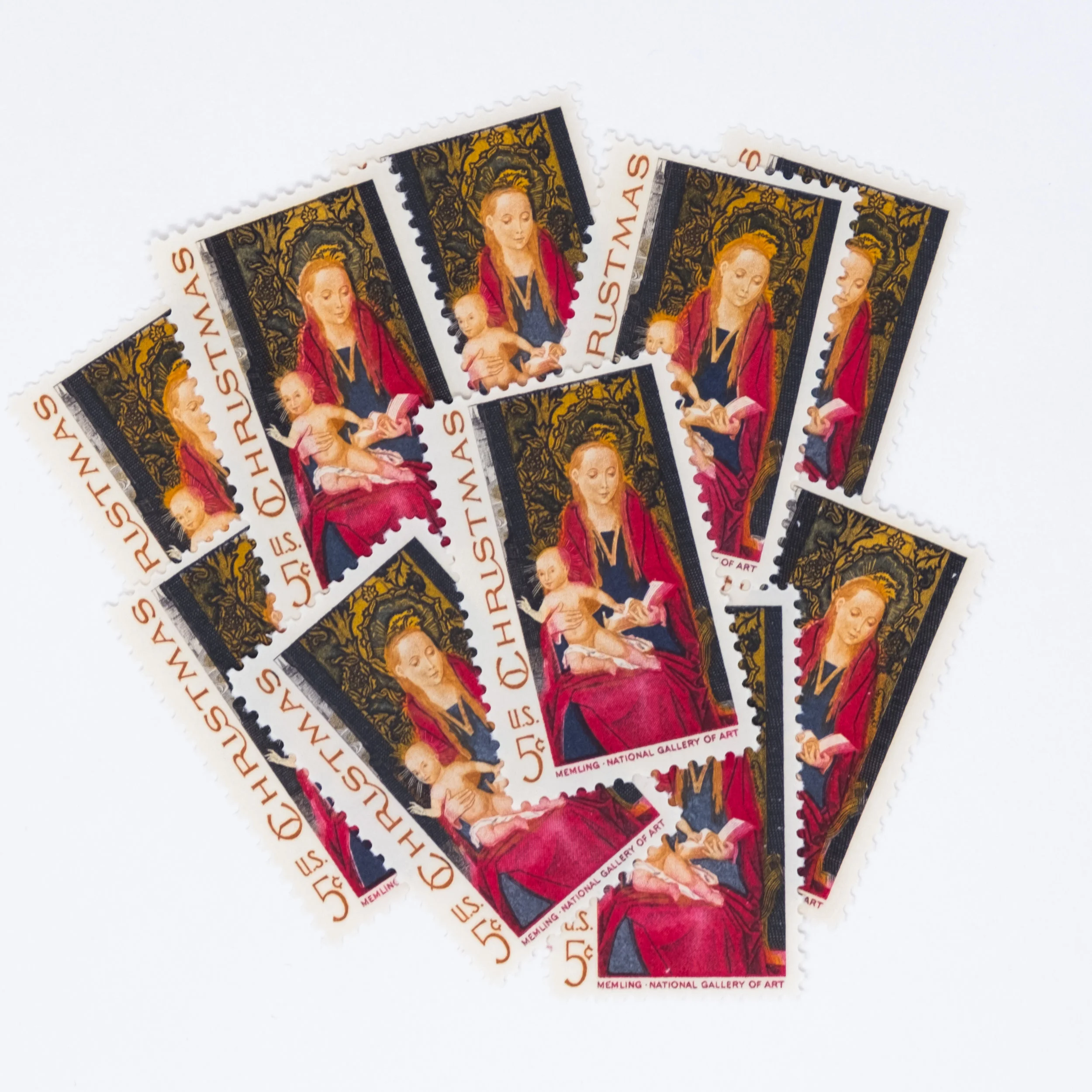 10 x 5-cent Madonna &amp; Child Christmas Stamps (Large)
