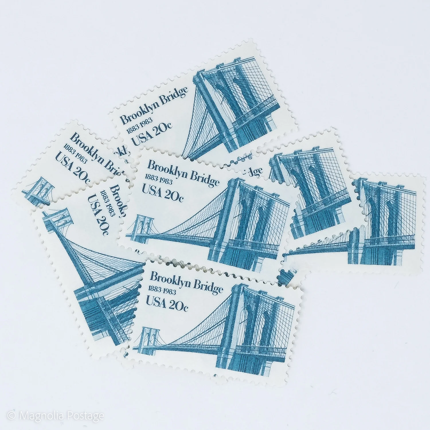 Brooklyn Bridge stamps (Scott # 2041, released in 1983)