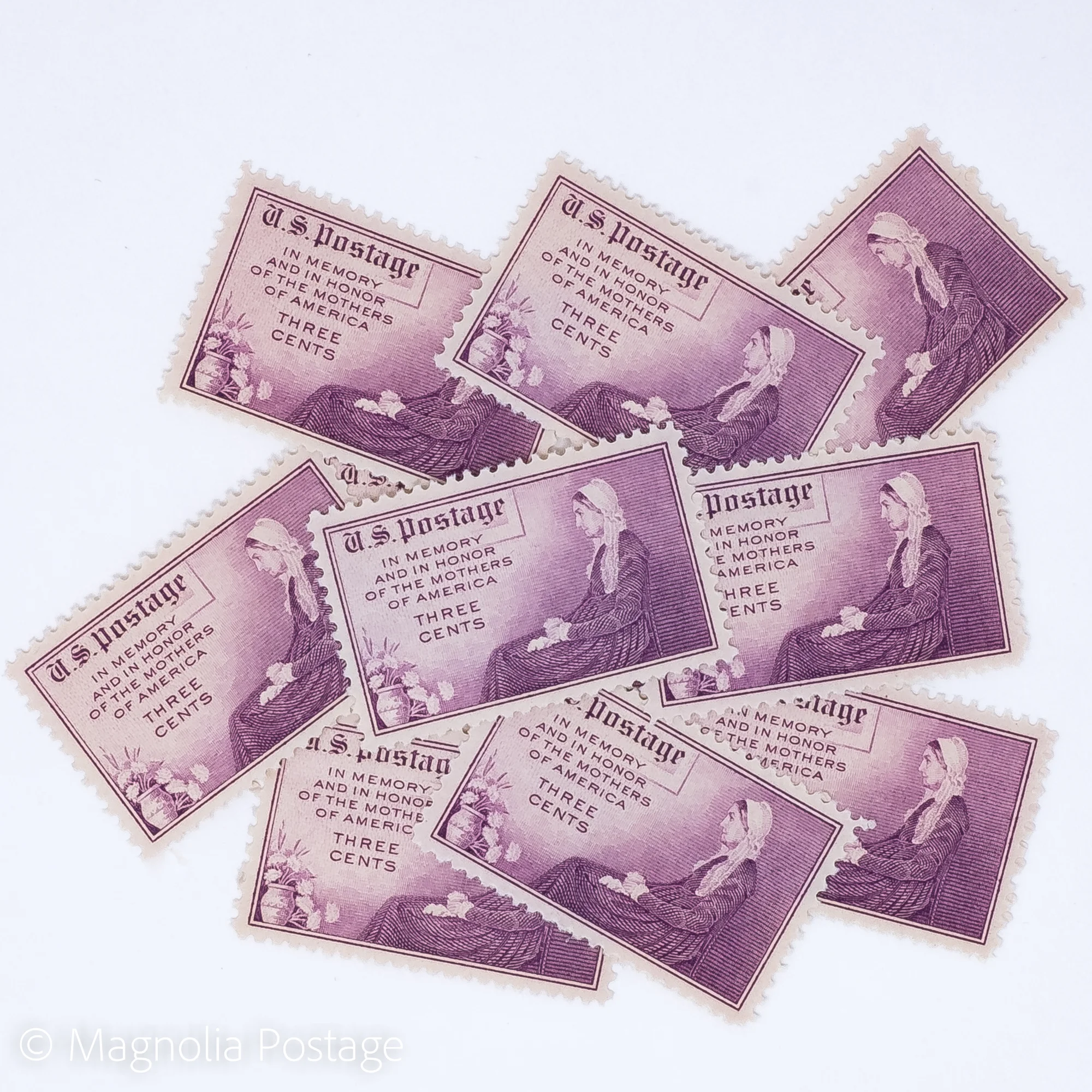 10 x 3-cent Mother's Day stamps