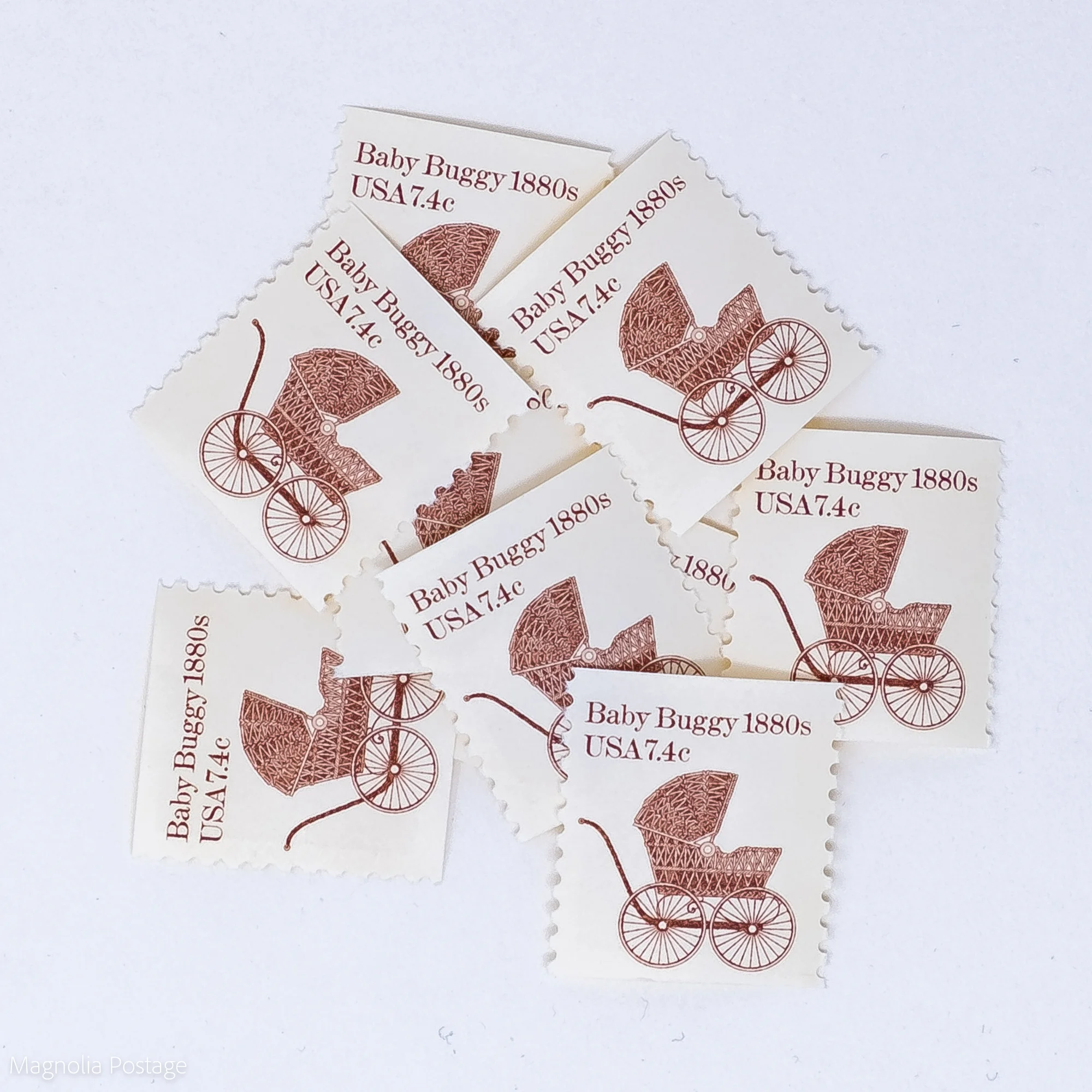 10 x 7-cent Baby Buggy Stamps