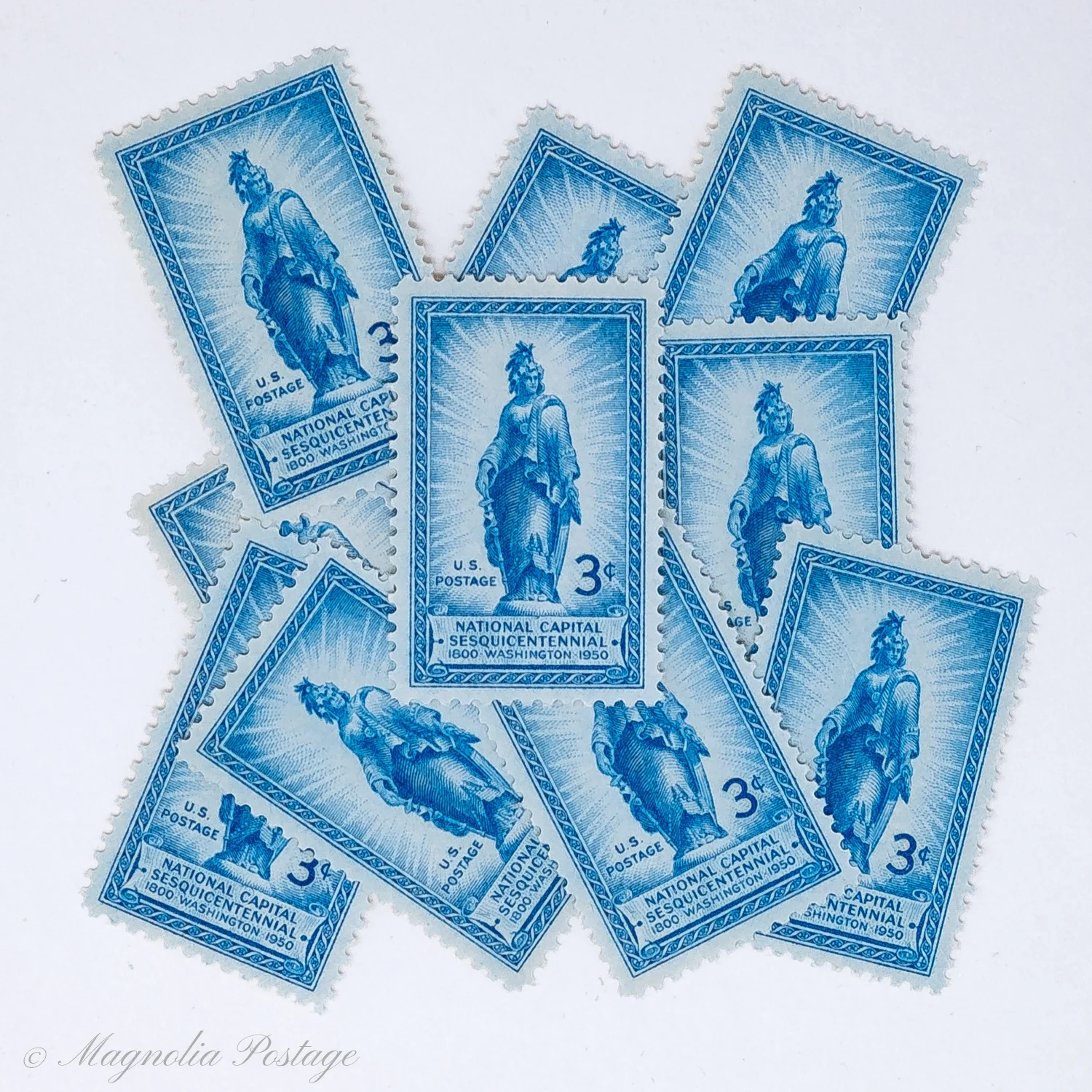10 x 3-cent Capital Sesquicentennial stamps