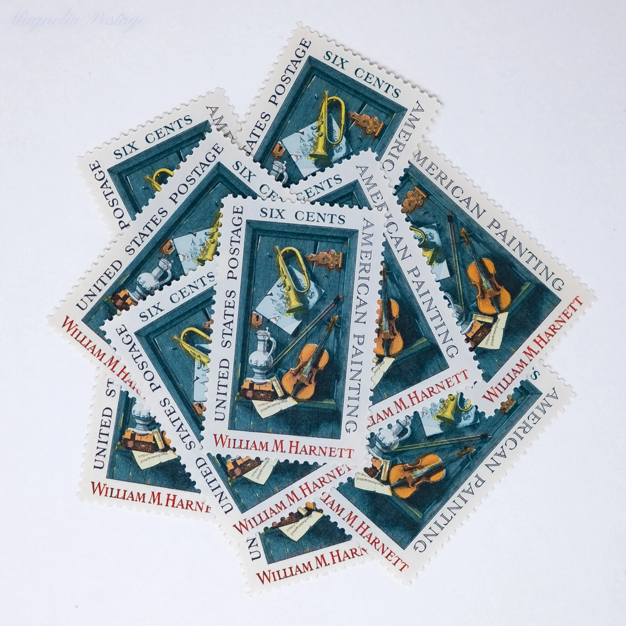 10 x 6-cent American Painting (William Harnett) stamps