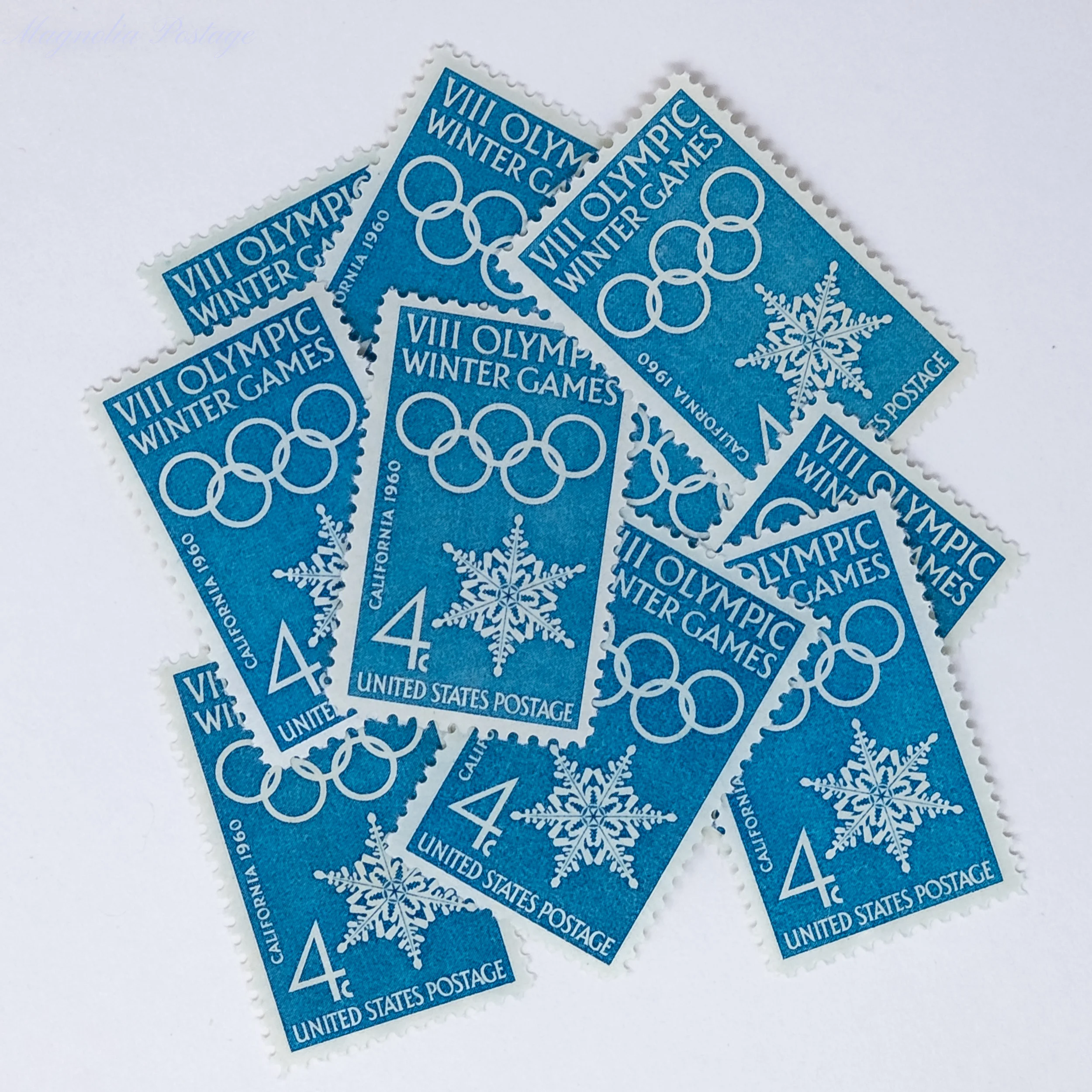 10 x 4-cent VIII Olympic Winter Games stamps