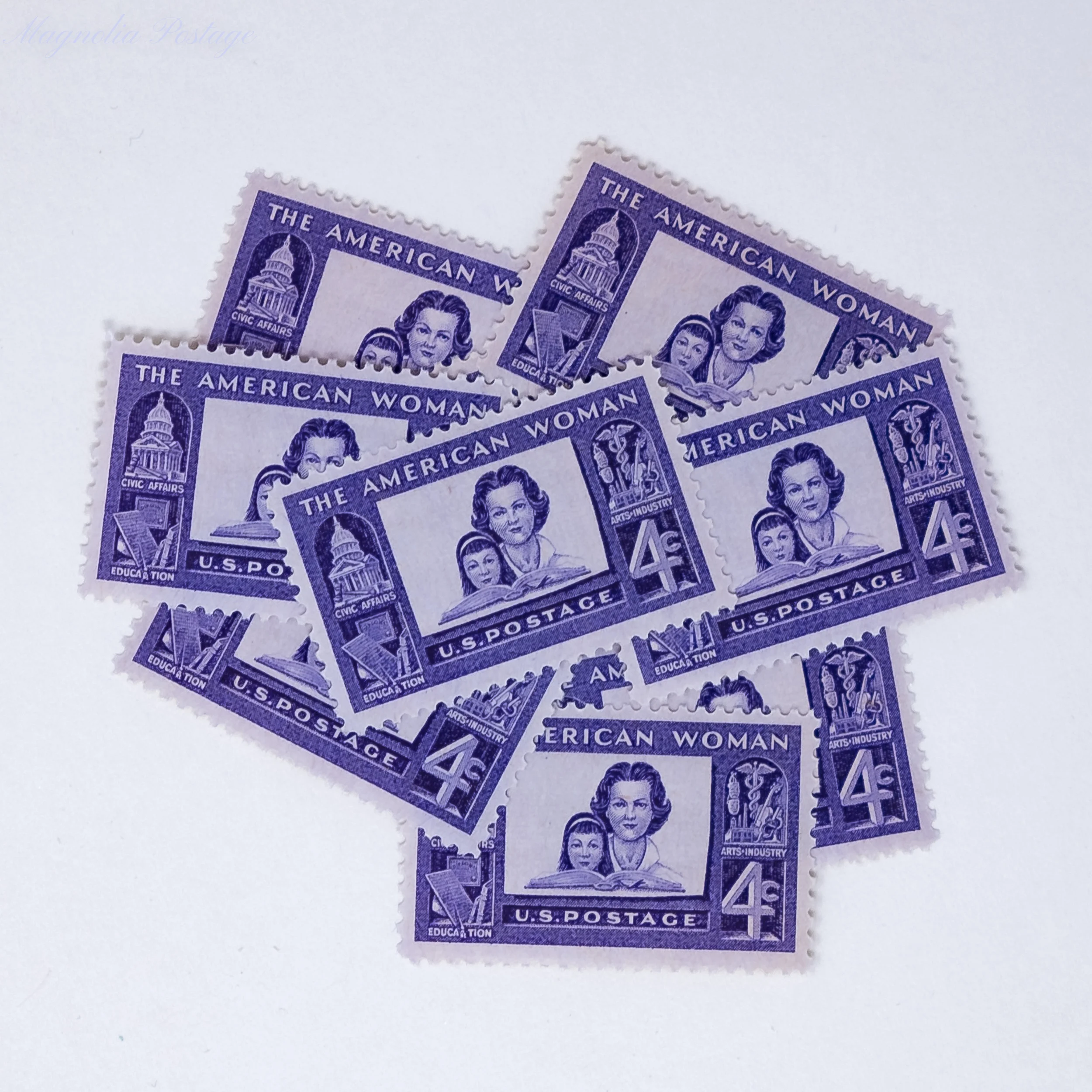 10 x 4-cent The American Woman stamps