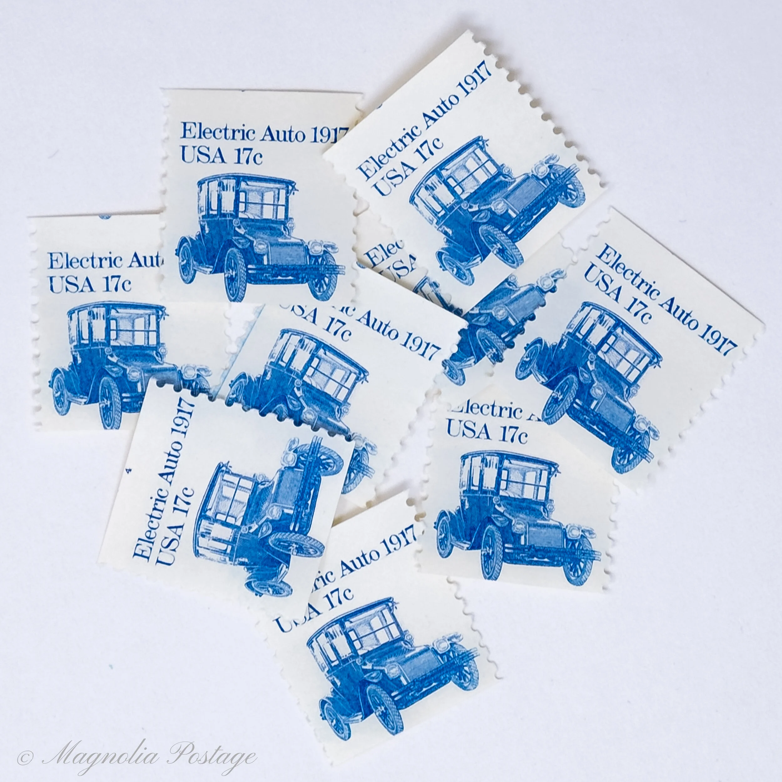 10 x 17-cent Electric Auto stamps