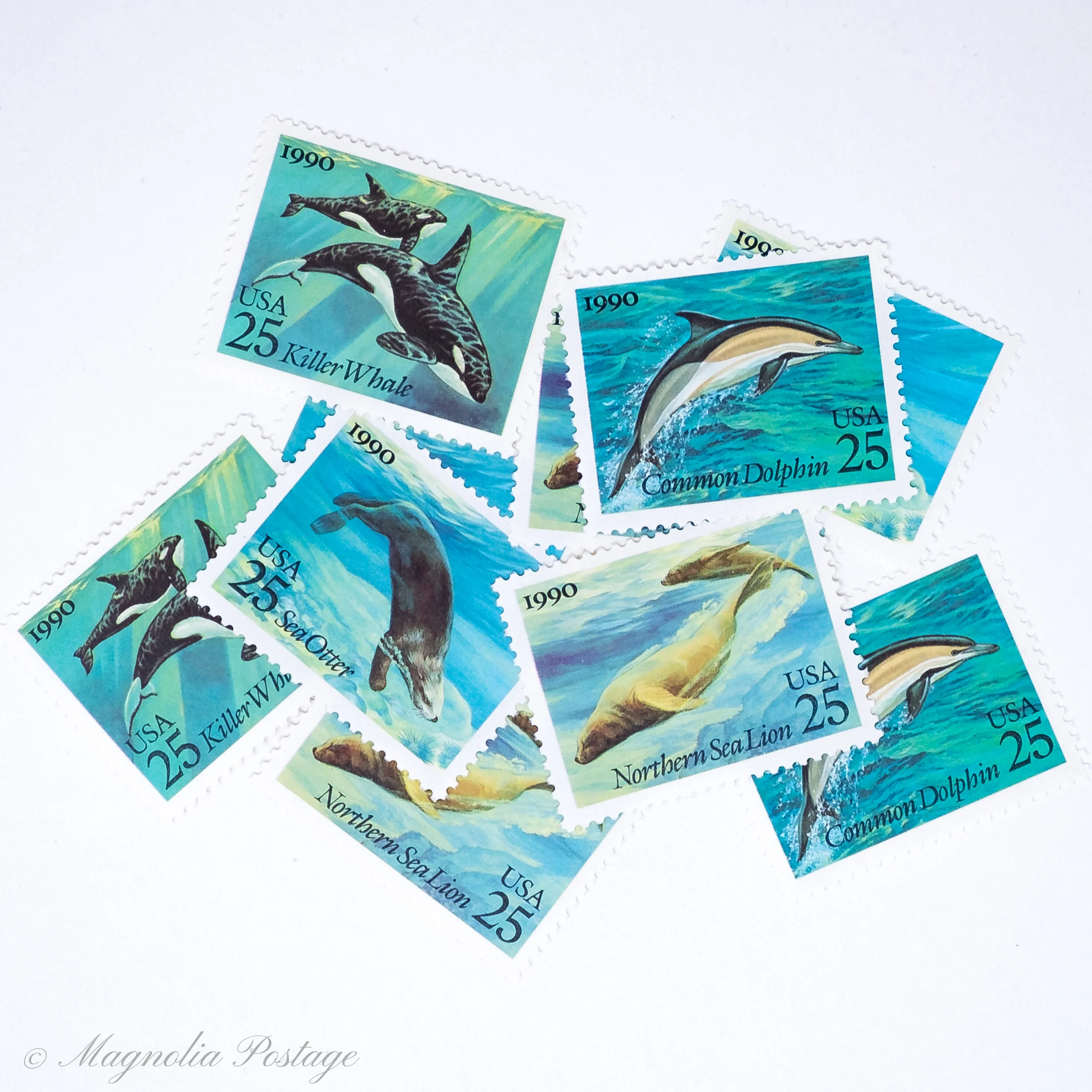 10 x 25-cent Sea Creatures stamps