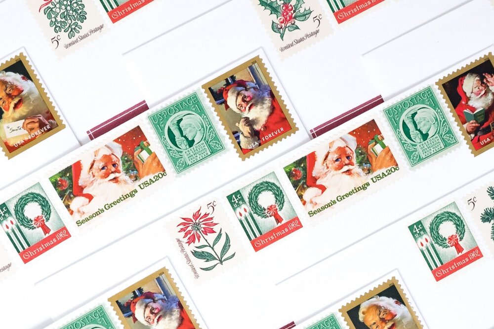 Vintage Mountain Wedding Stamps — Magnolia Postage