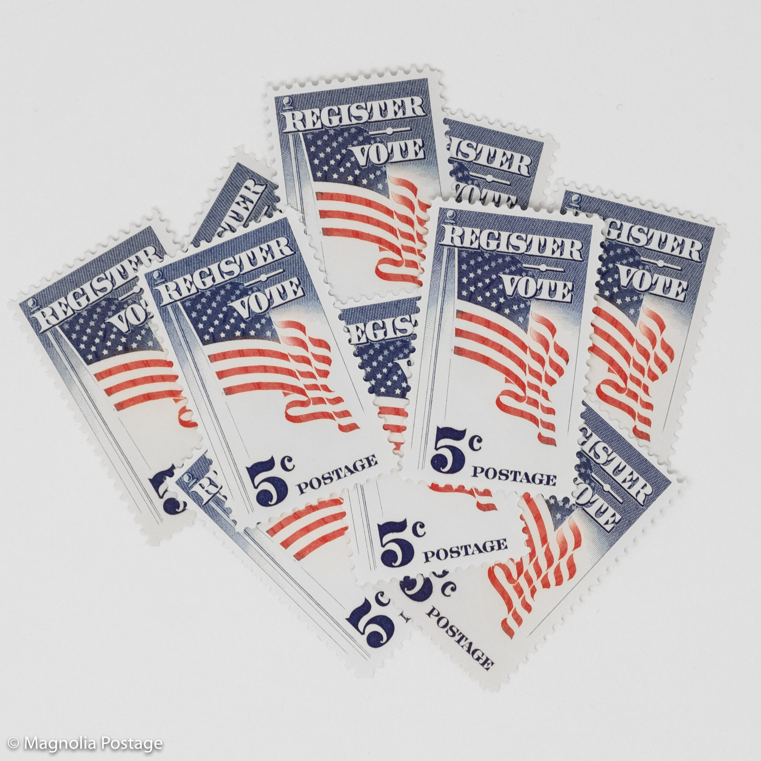 10 x 5-cent Register and Vote Stamps