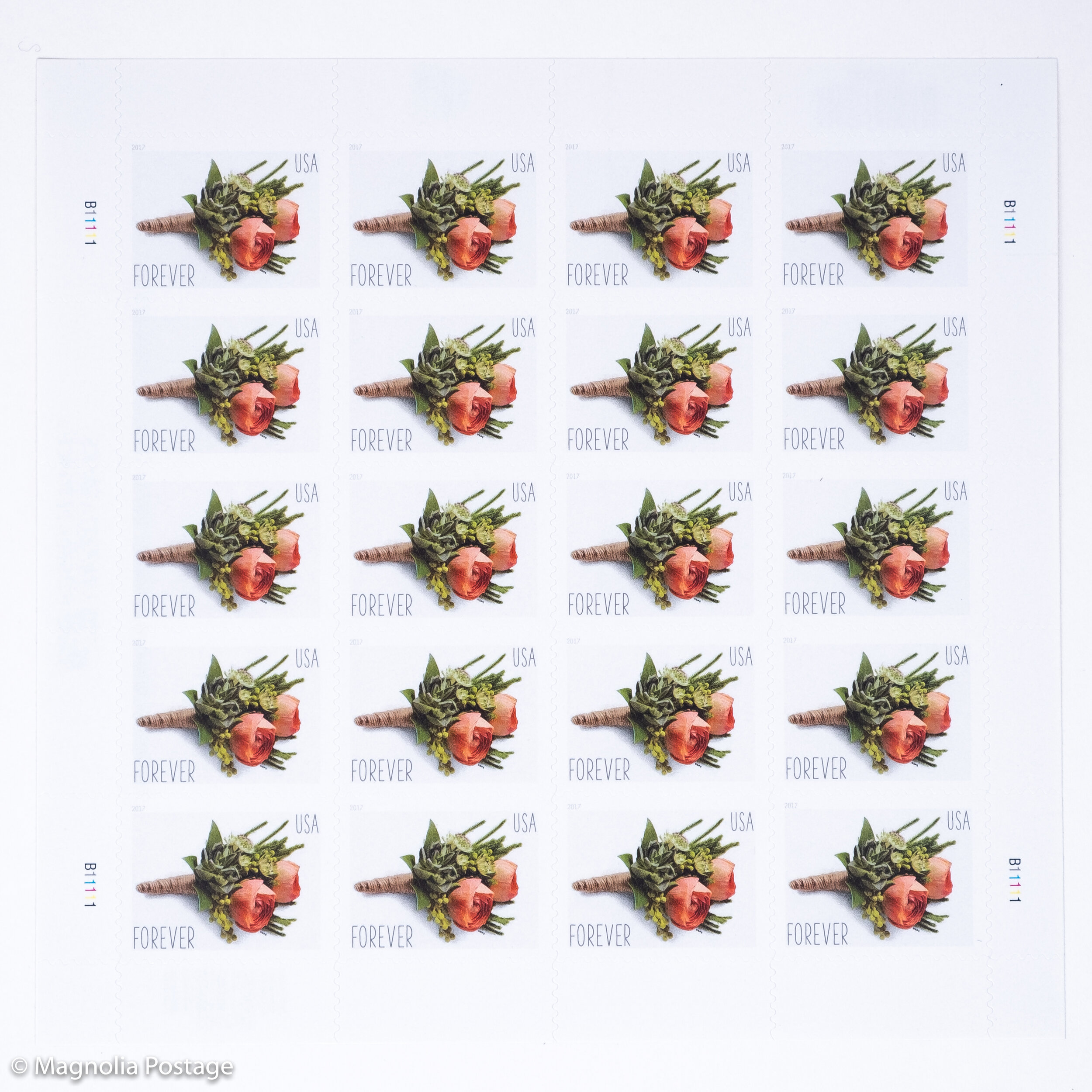 20 x 1-ounce forever Boutonniere Stamps