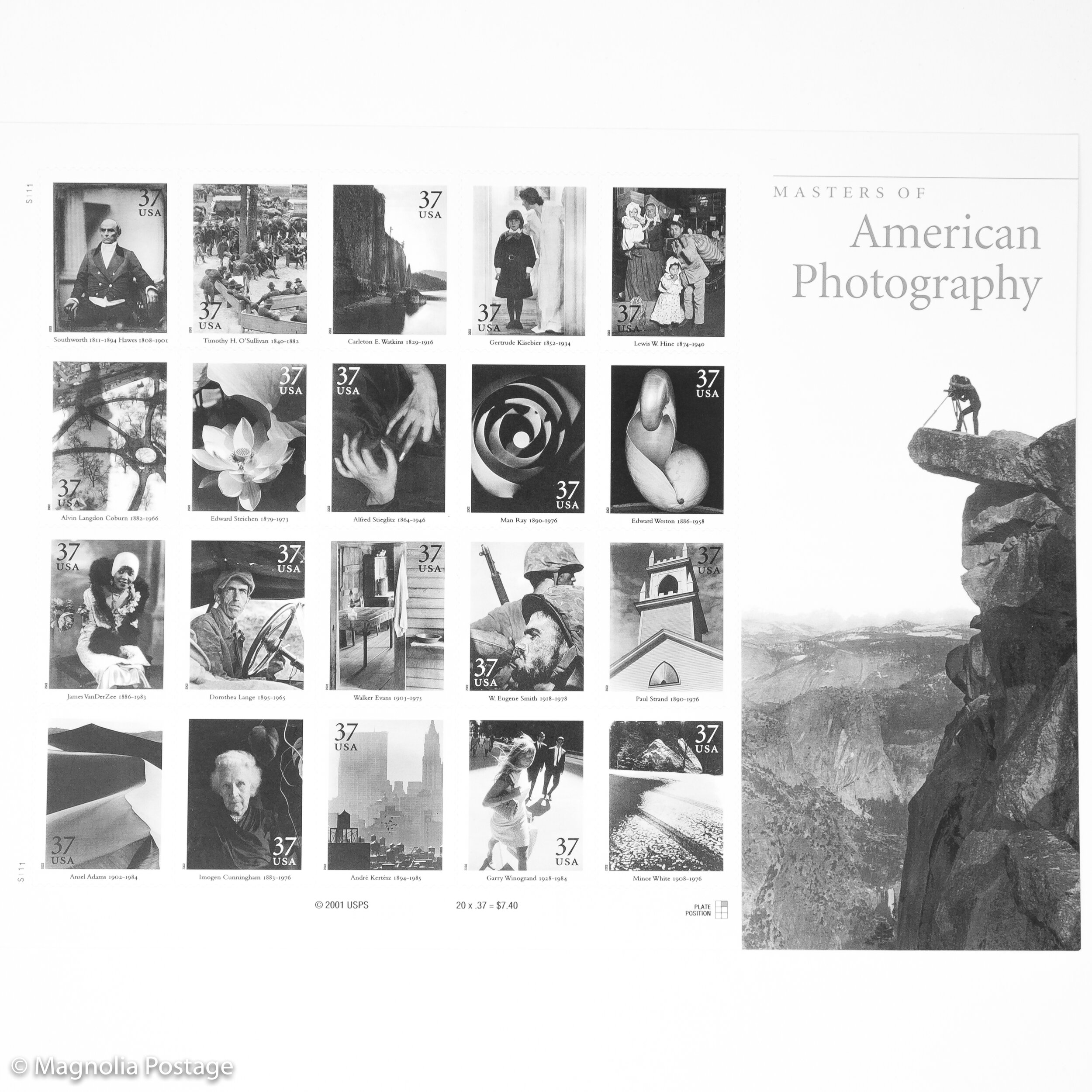 20 x 37-cent Masters of American Photography