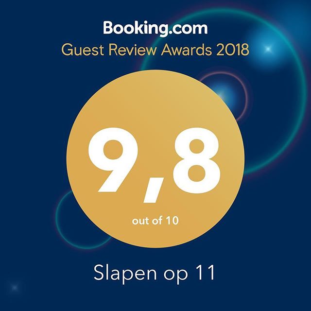 Super trots😊 na bijna twee jaar open nog steeds een 9,8 gemiddeld! Lieve gasten bedankt voor jullie mooie waardering🤩. Het is altijd zo leuk om in het gastenboek of in de beoordeling terug te zien dat iedere gast, toeristen of zakelijk zich comfort