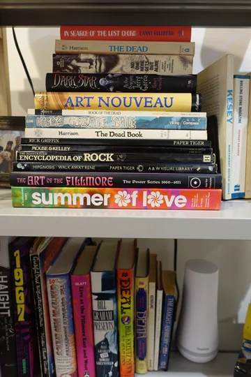 A bookshelf in the Gallery—some “good reads” if you’re so inclined.