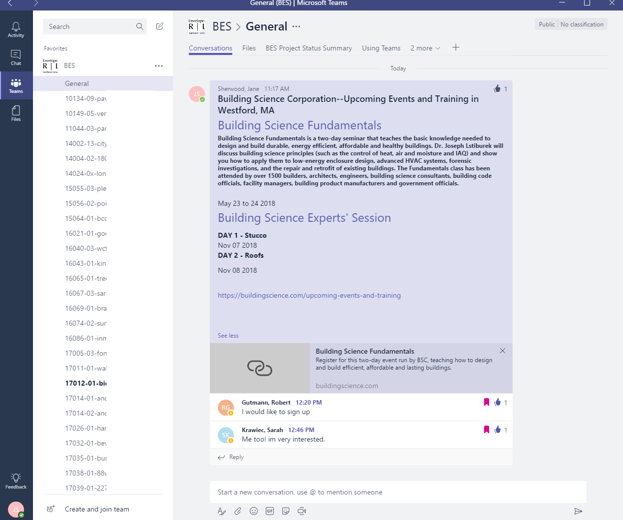Using MS Teams Keeps a Busy Office Connected-Teams Snapshot.png