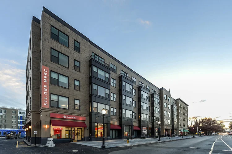 GRLA provided building envelope consulting services to the Construction Manager for The MERC at Moody & Main in Waltham, MA. 