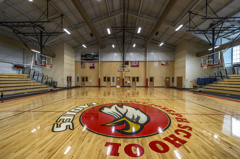 Inside St. Joseph Gymnasium