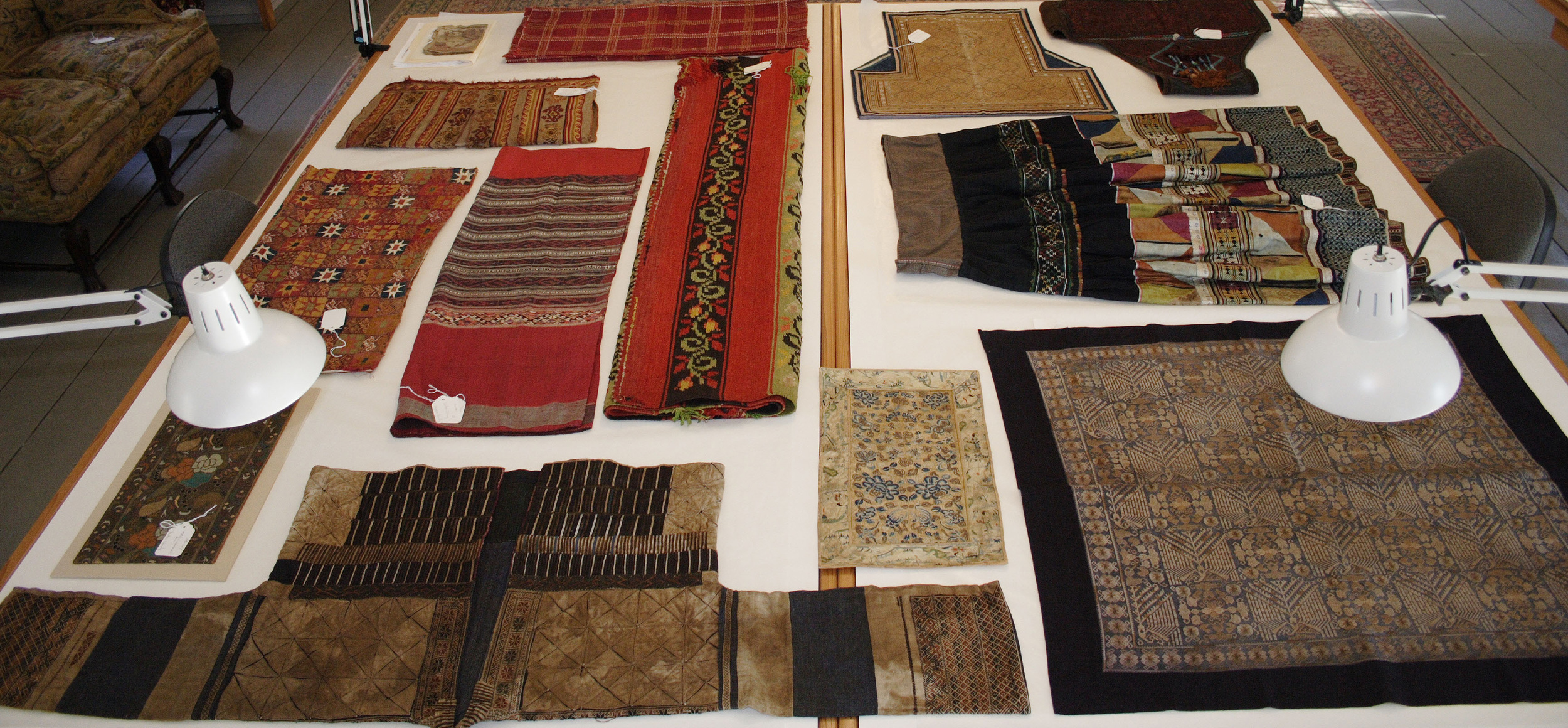 Textiles treated represent a diversity of cultures, regions and historical time periods.