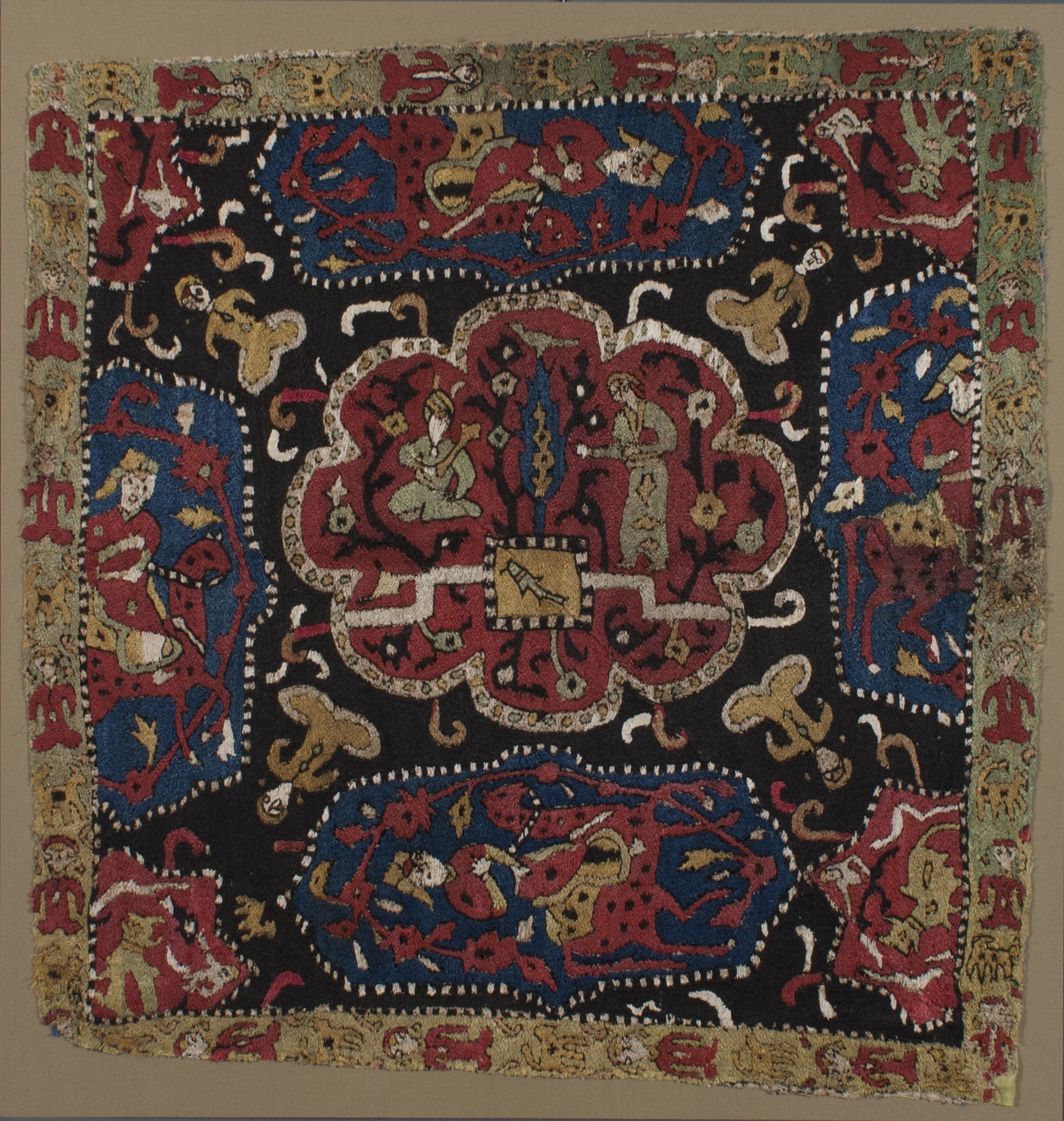24-74 DT OA FR mounted Otsea, Azerbaijani Embroidered Square.jpg