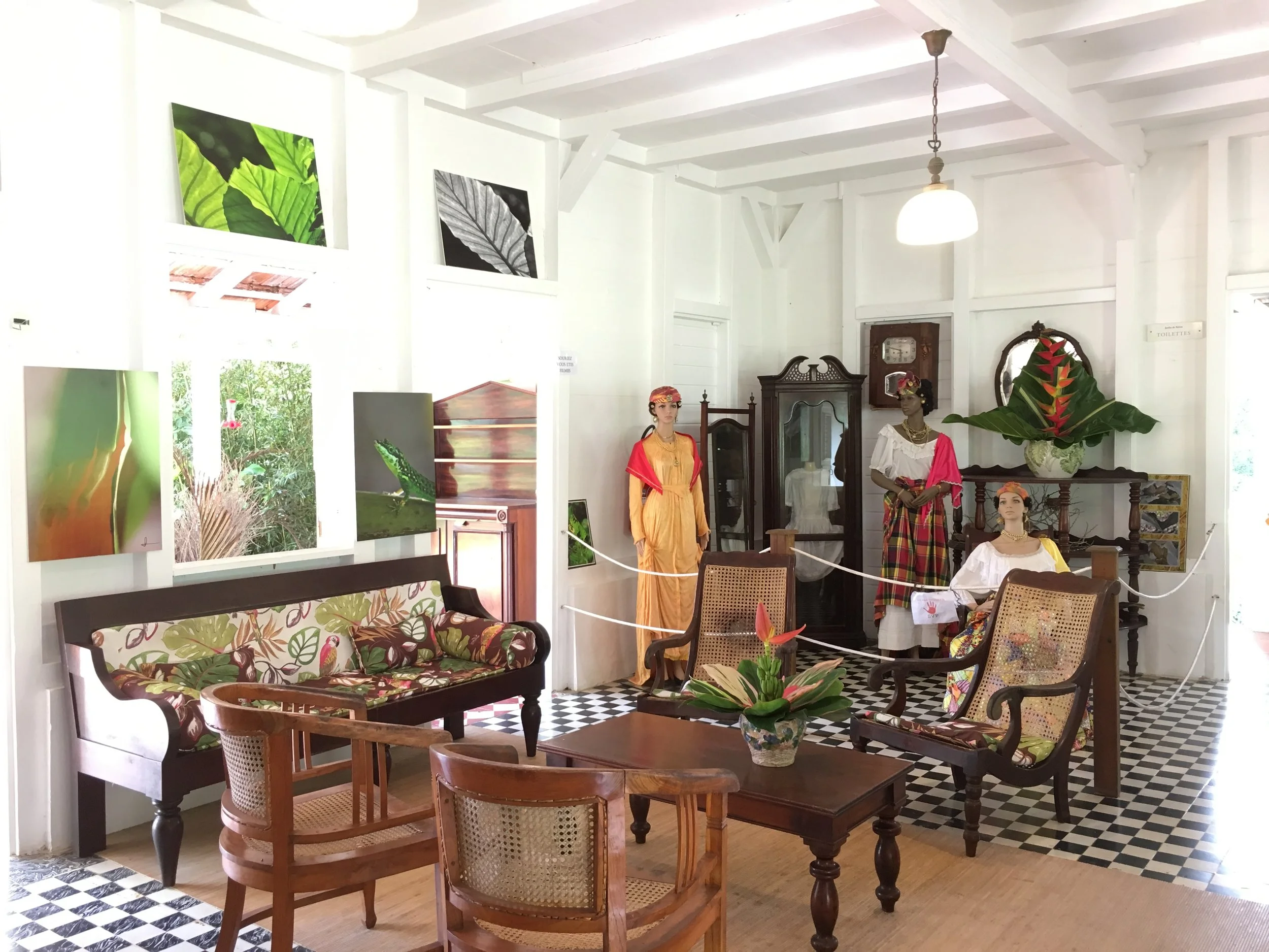 L'intérieur de la maison créole