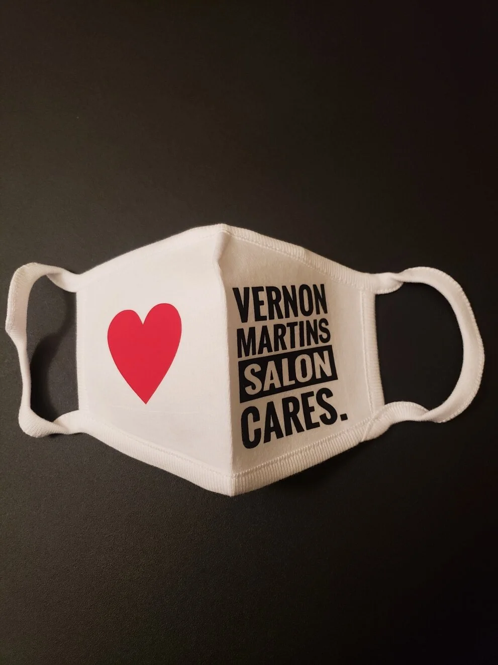 Vernon Martin's Cares Face Mask White