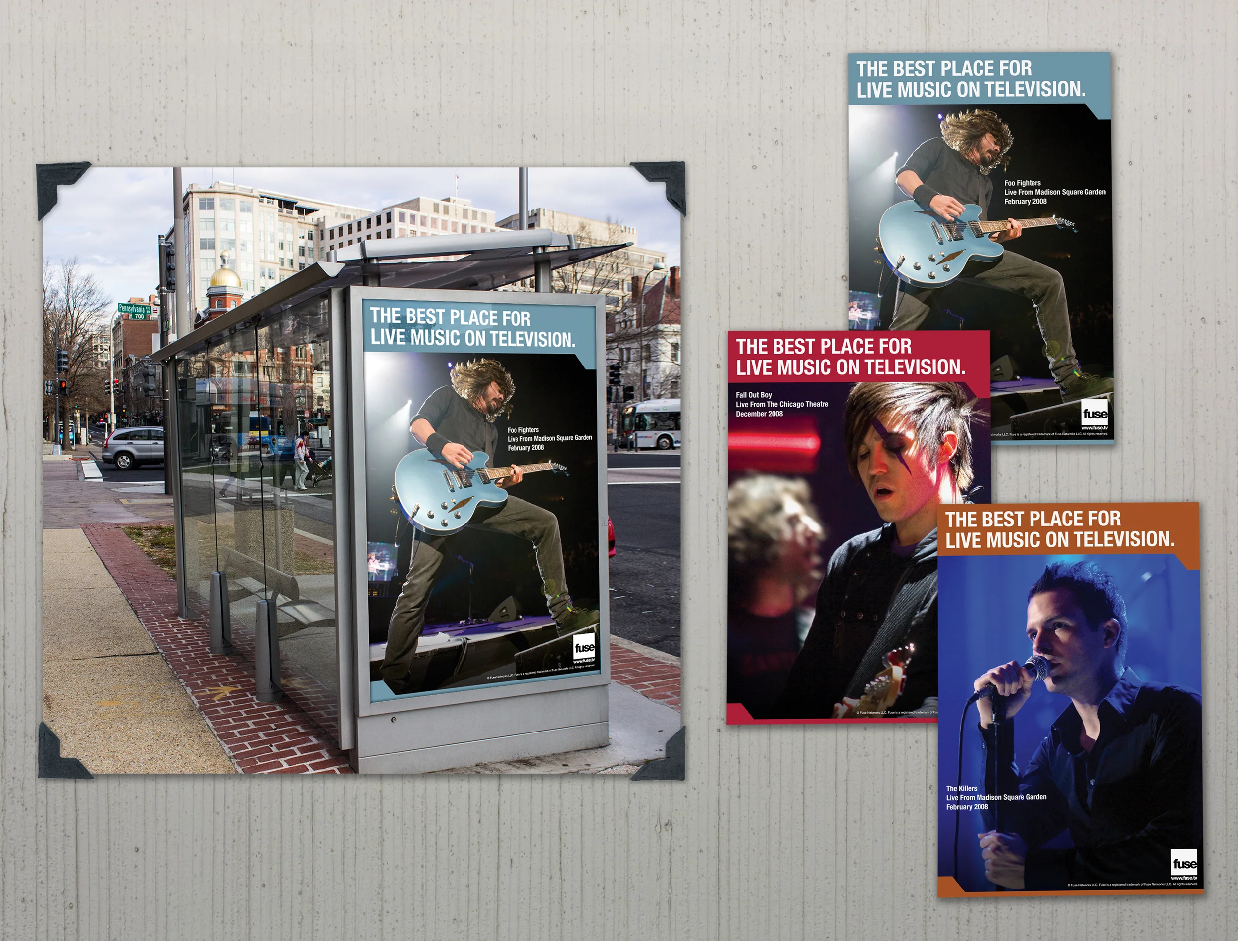  Ad campaign to promote live music events on Fuse Networks 