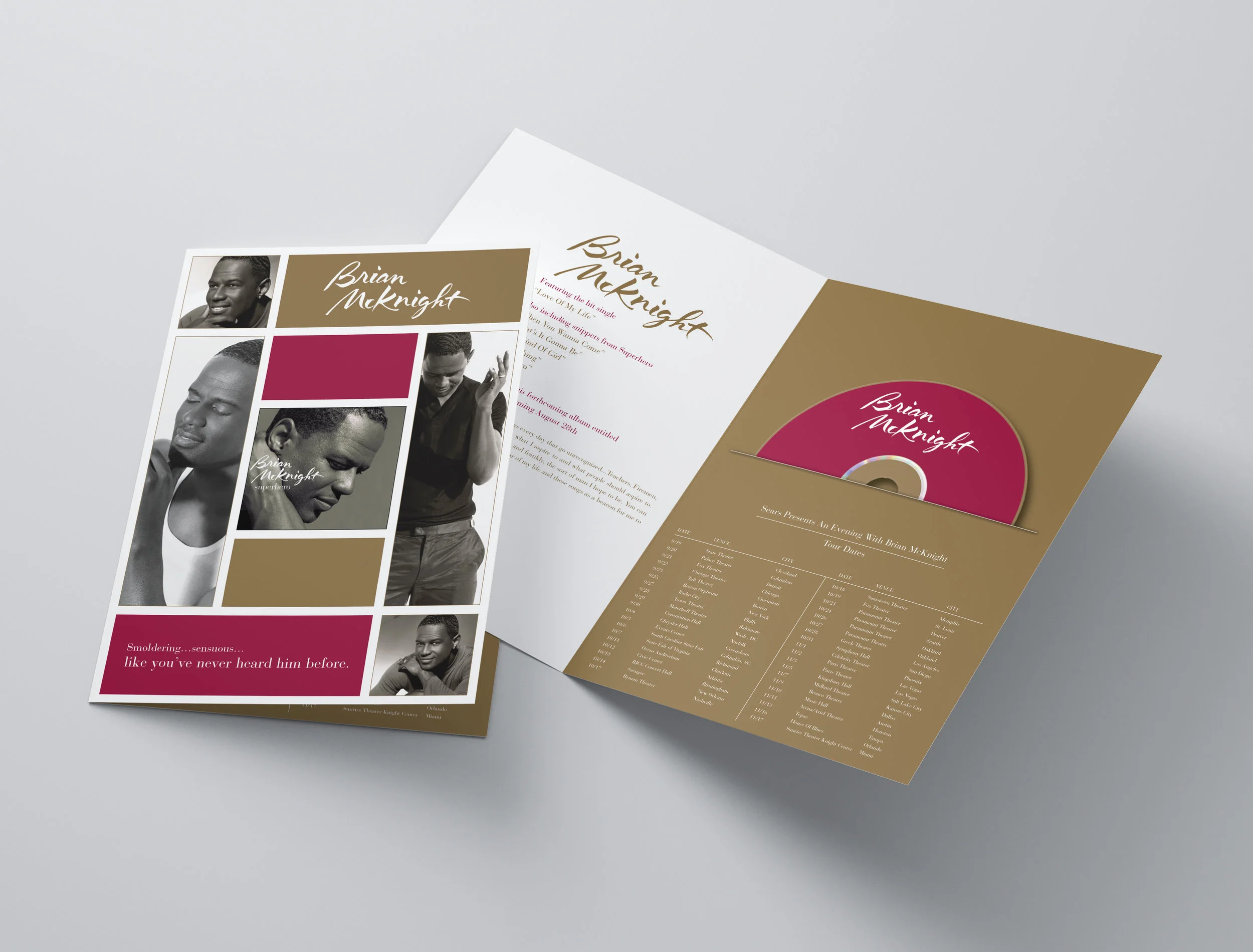  Brian McKnight Promotional Recording   Motown Records  | Promotional CD to promote his fifth album “Superhero" + upcoming US Tour 