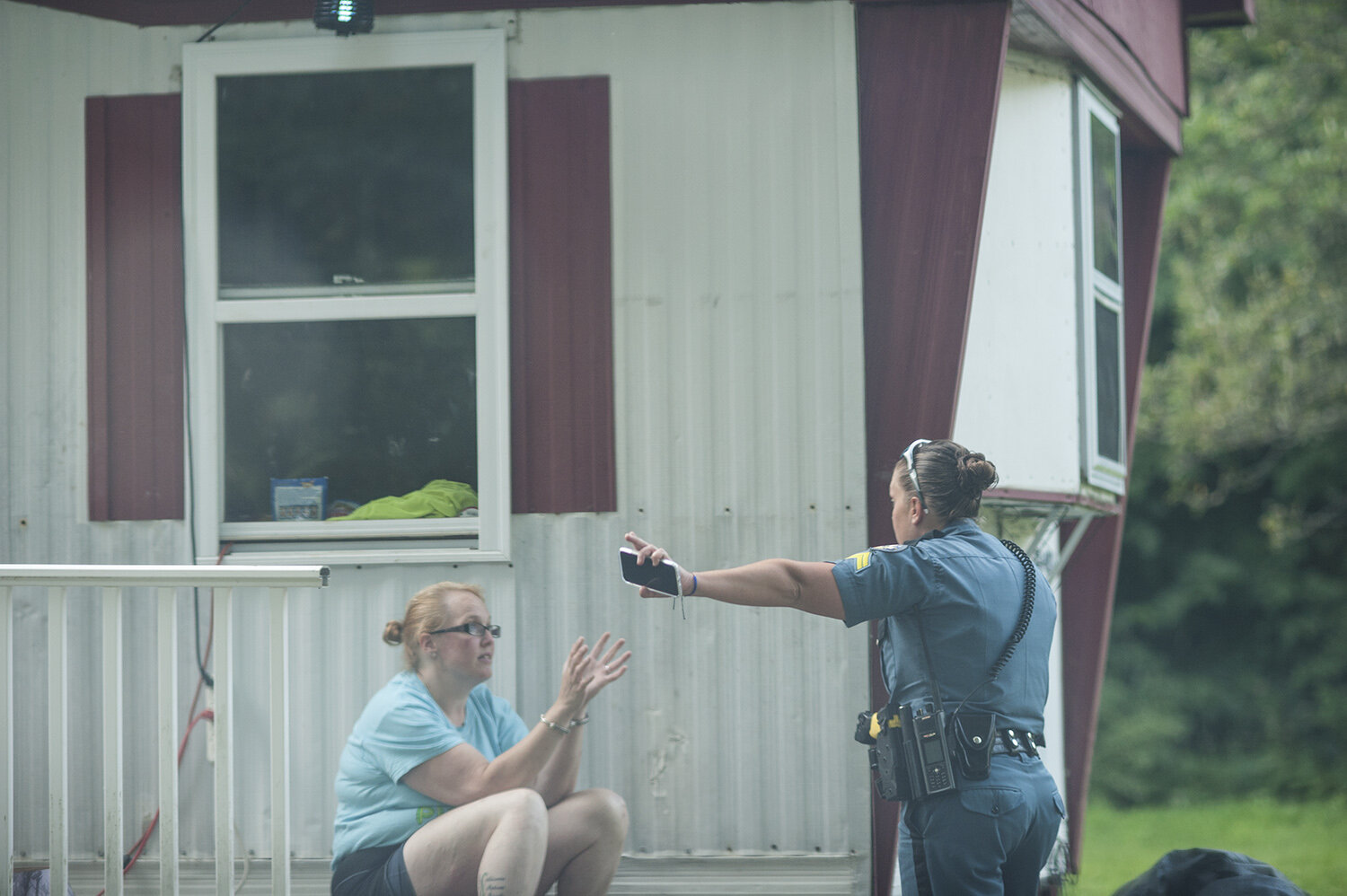 A call comes in alerting officers to a car accident, where the driver and possible passenger have taken off running in the woods. Bethany reaches the scene as K-9 units are combing the woods. The driver, drunk, and on probation, is missing, and th