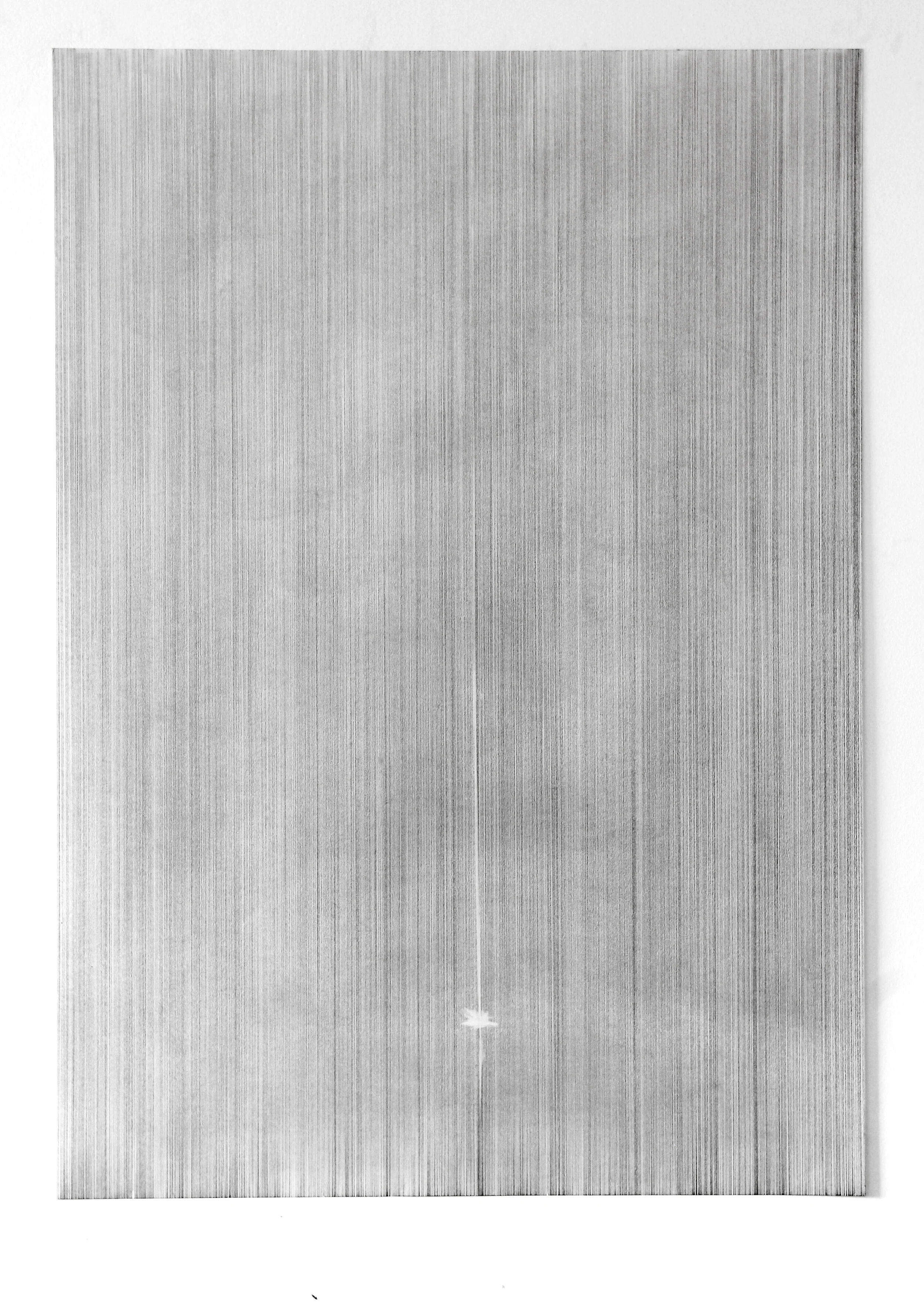 Pluie.  Graphite on paper.  84 x 59cm. 2020 