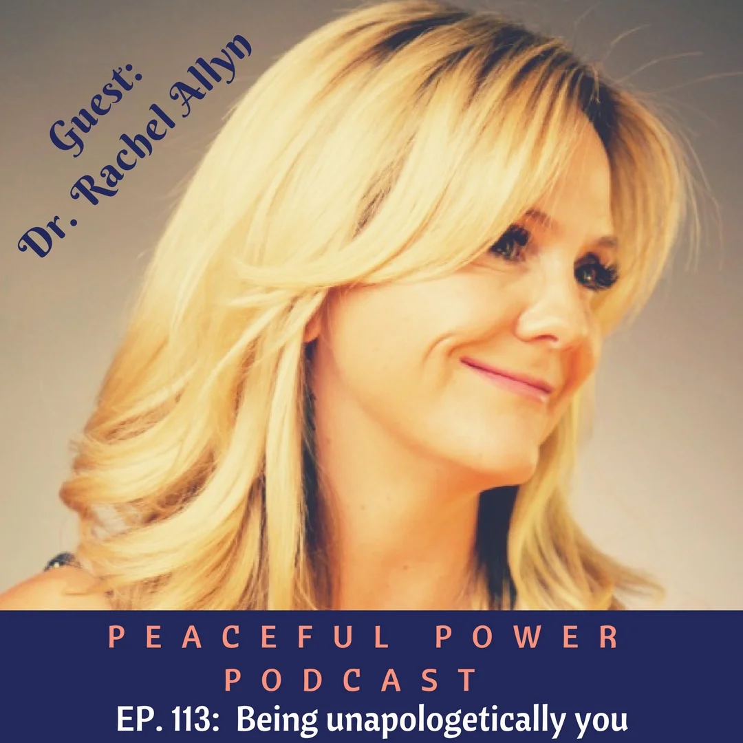 Listen to Andrea Claassen's interview of me on her Peaceful Power Podcast. We discussed my path to becoming a mind-body therapist, as well as yoga therapy, self-care, body positivity and being unapologetically you. Check it out here: